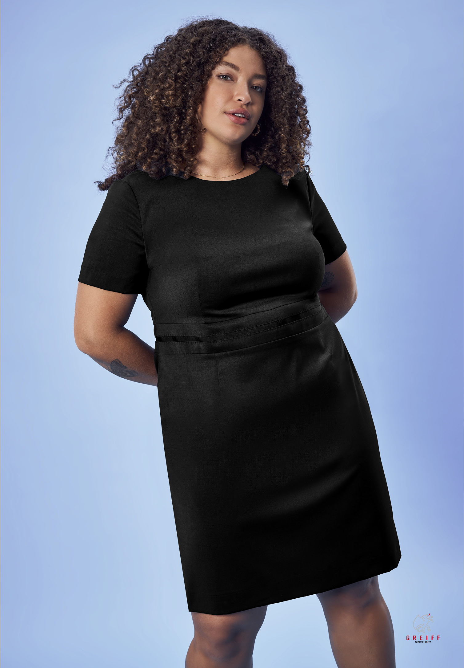 aeria etuikleid modern fit - schwarz - 36