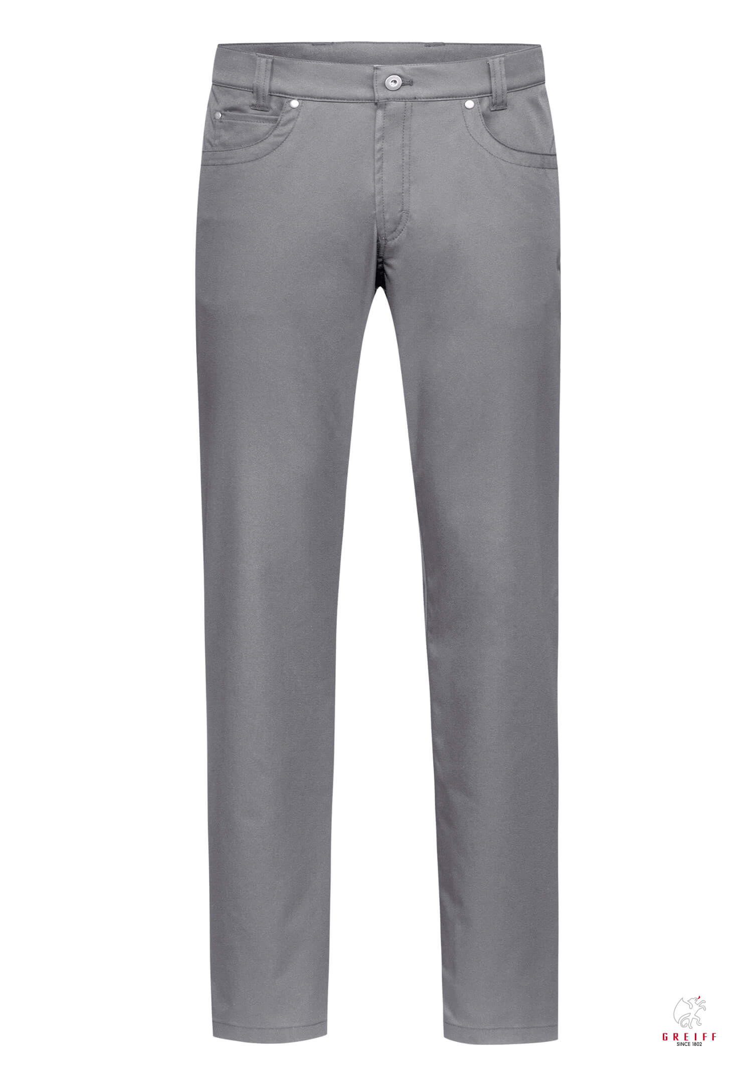 herren casual 5-pocket hose modern fit - grau - 102