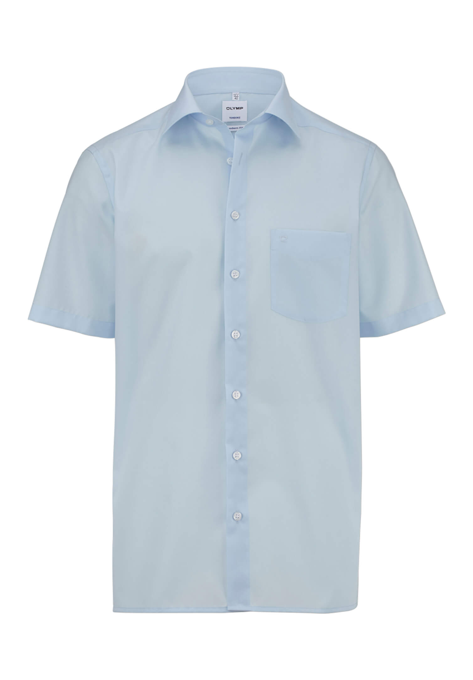 olymp hemd tendenz kurzarm - helblau - 41