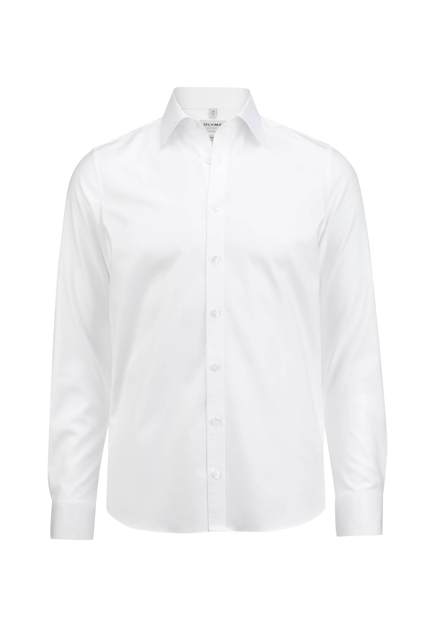 olymp hemd blickdicht twill slim fit - armlänge extra lang - weiß - 40