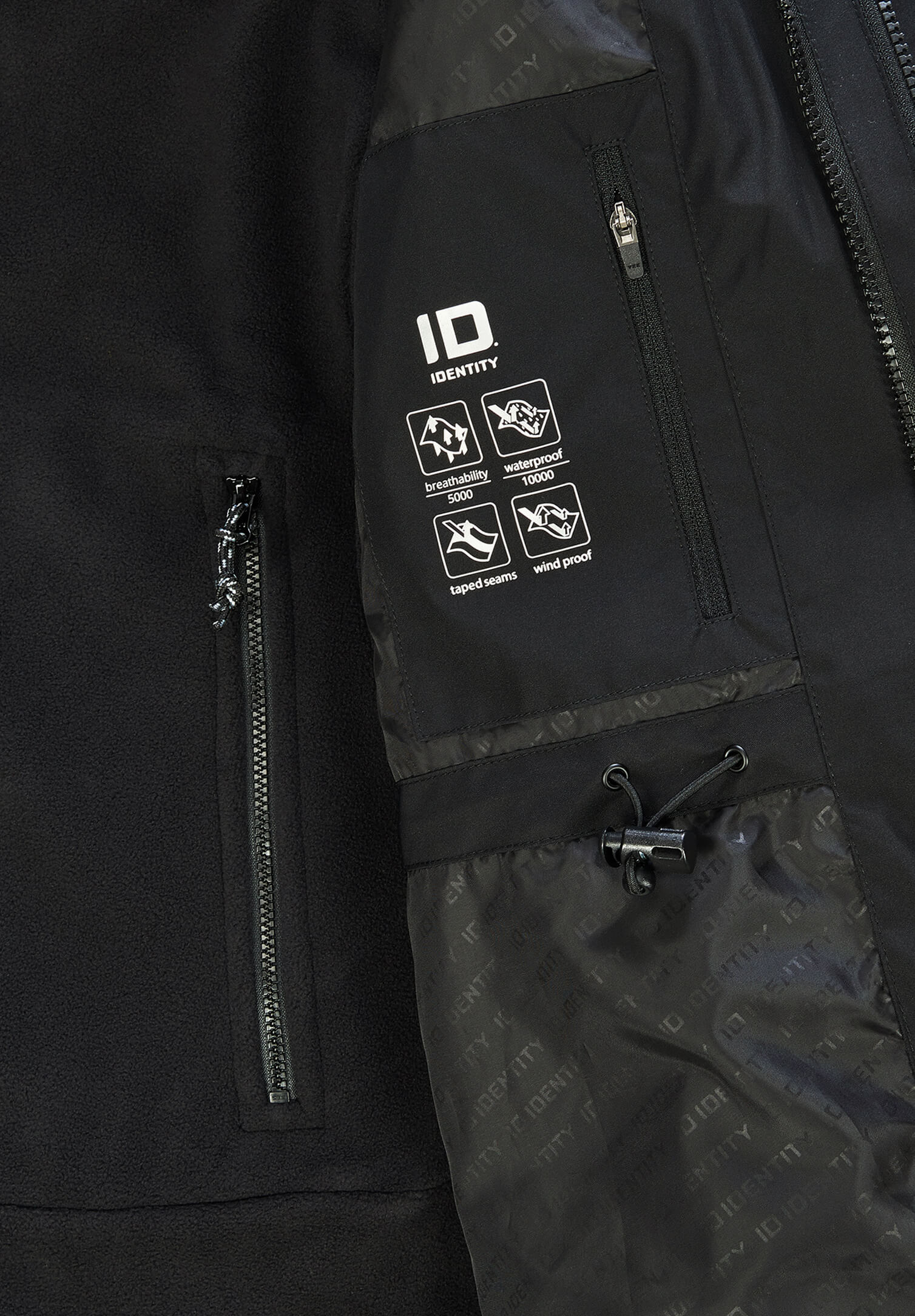 herren multifunktionsjacke - schwarz - m