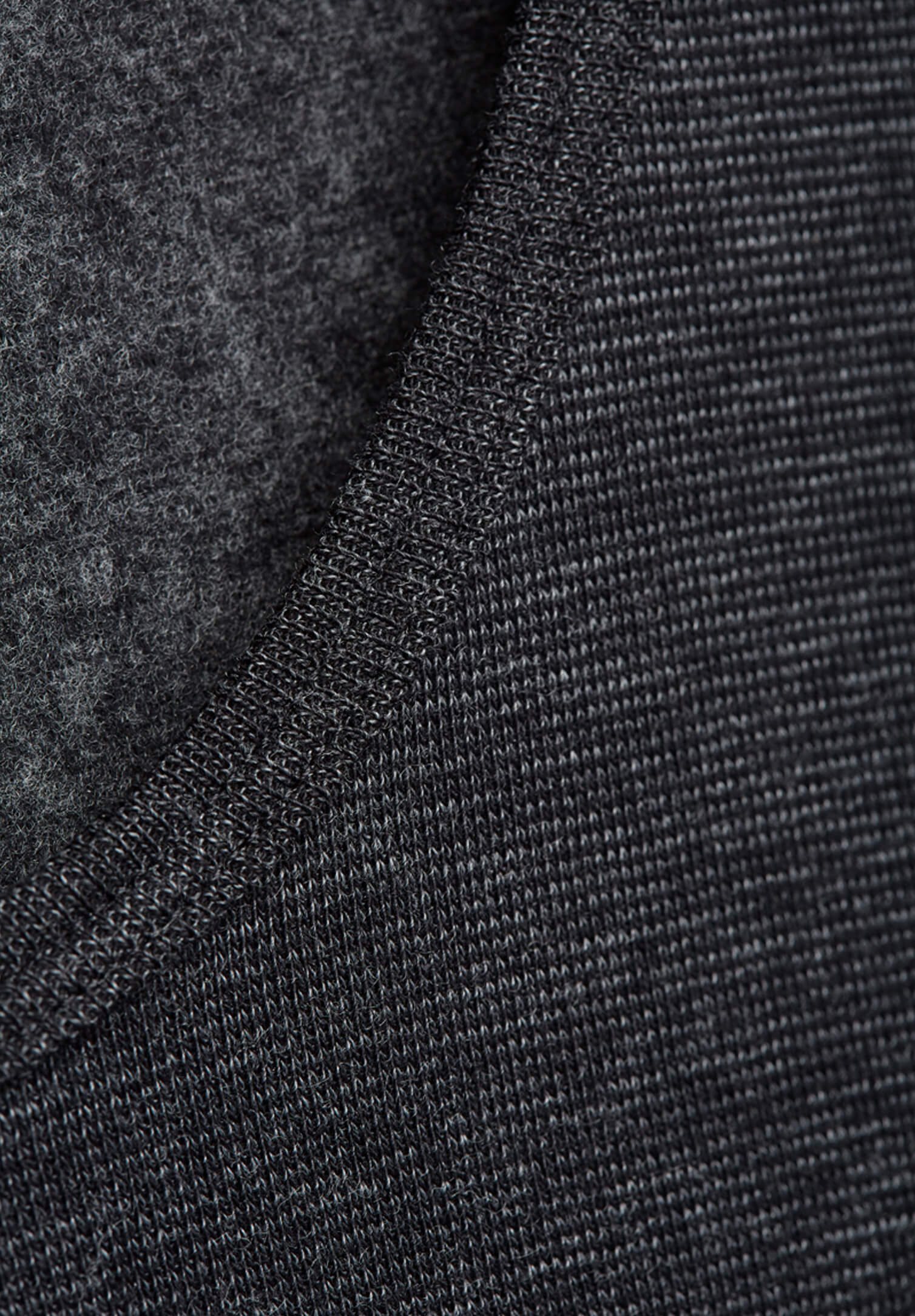 damen thermo langarmshirt - schwarz melange - 36