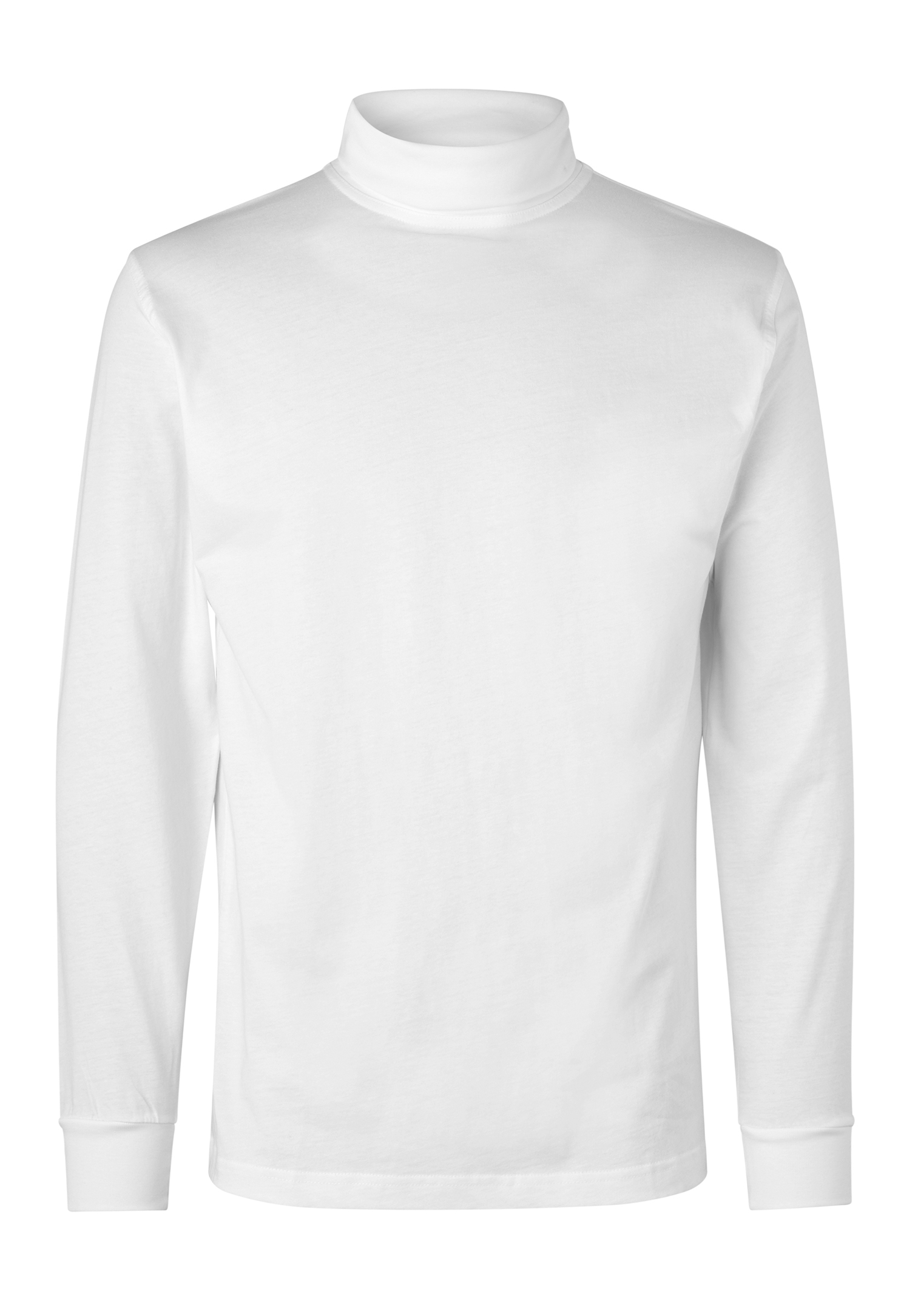herren rollkragenshirt - weiss - m