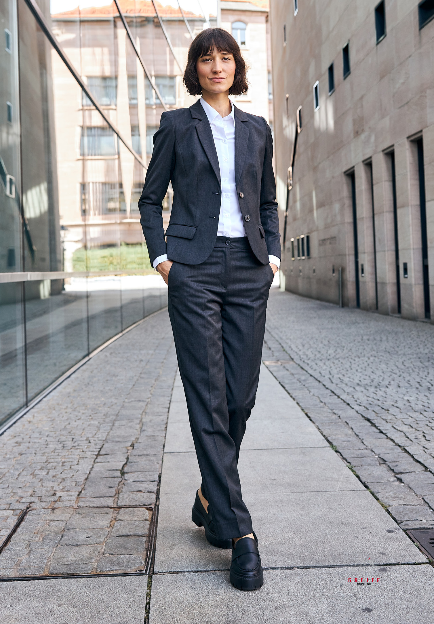 vita hose relaxed modern fit - anthrazit - 34