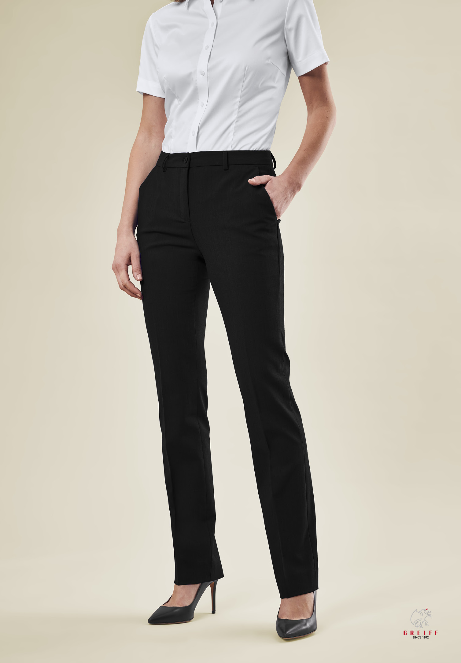 luxia hose high waist modern fit - schwarz - 38
