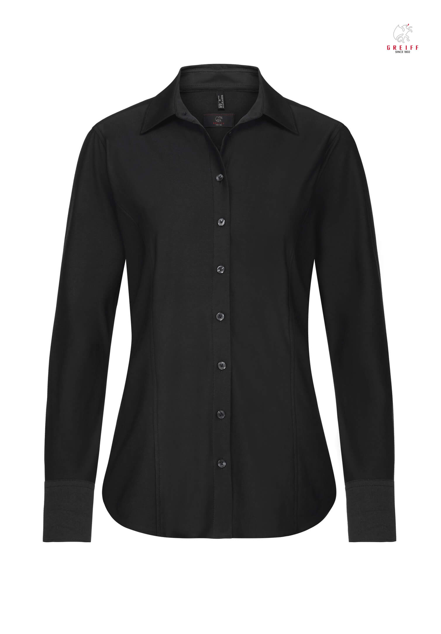 jerseybluse modern fit - schwarz - 38