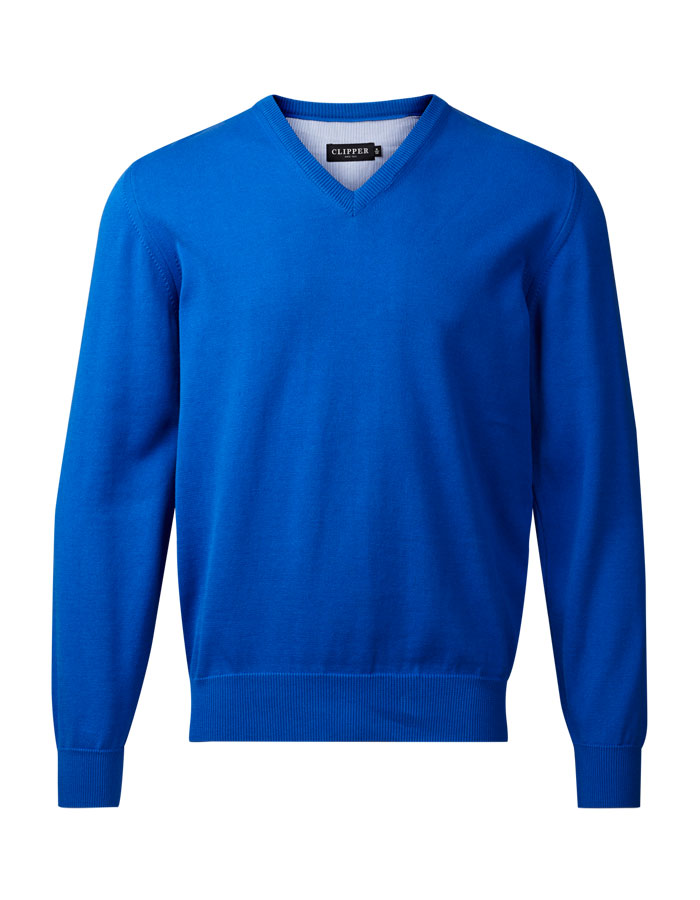 Herren Pullover Baumwolle - marine - XL - Sale