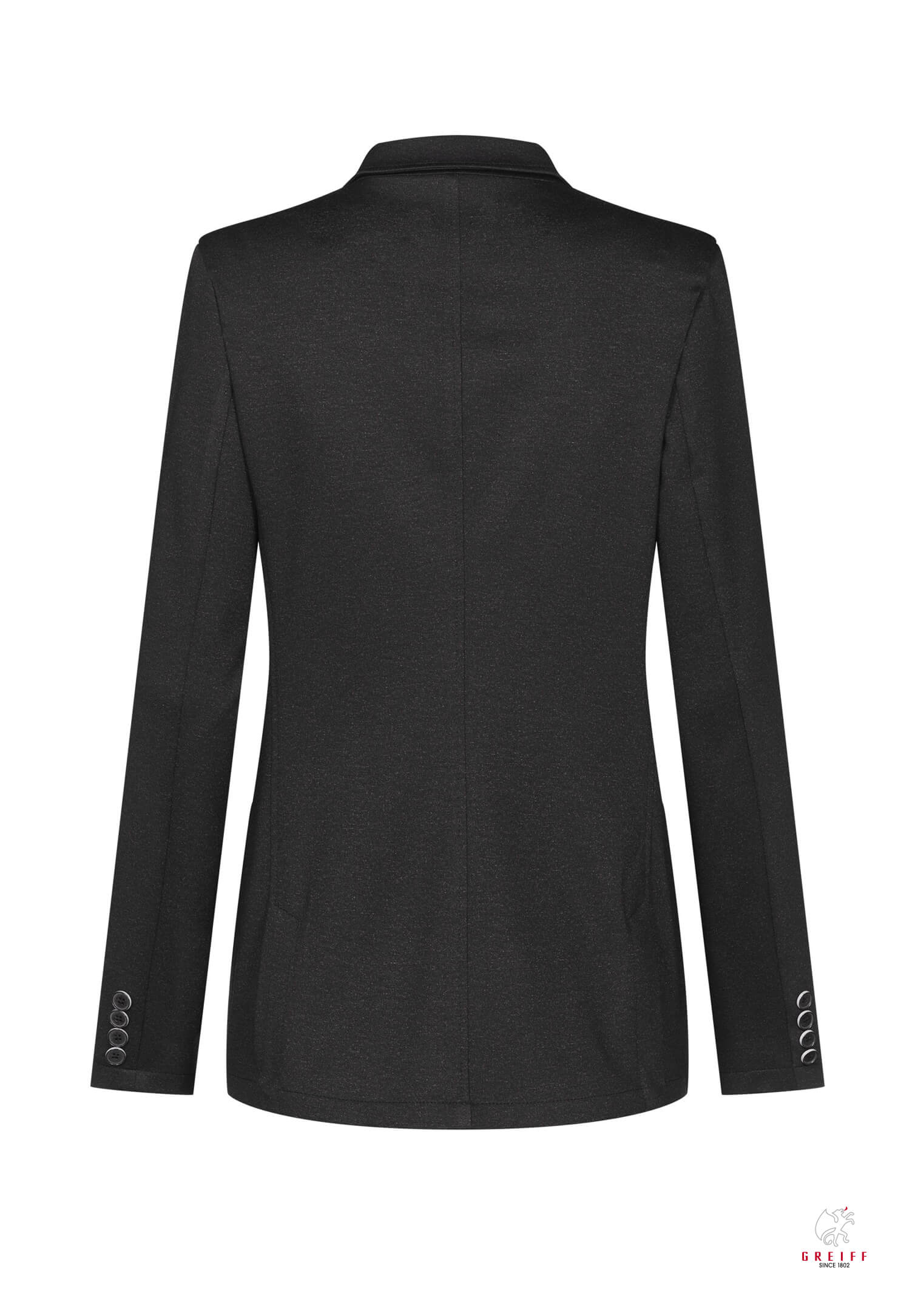 damen jersey langblazer modern fit - anthrazit meliert - 38