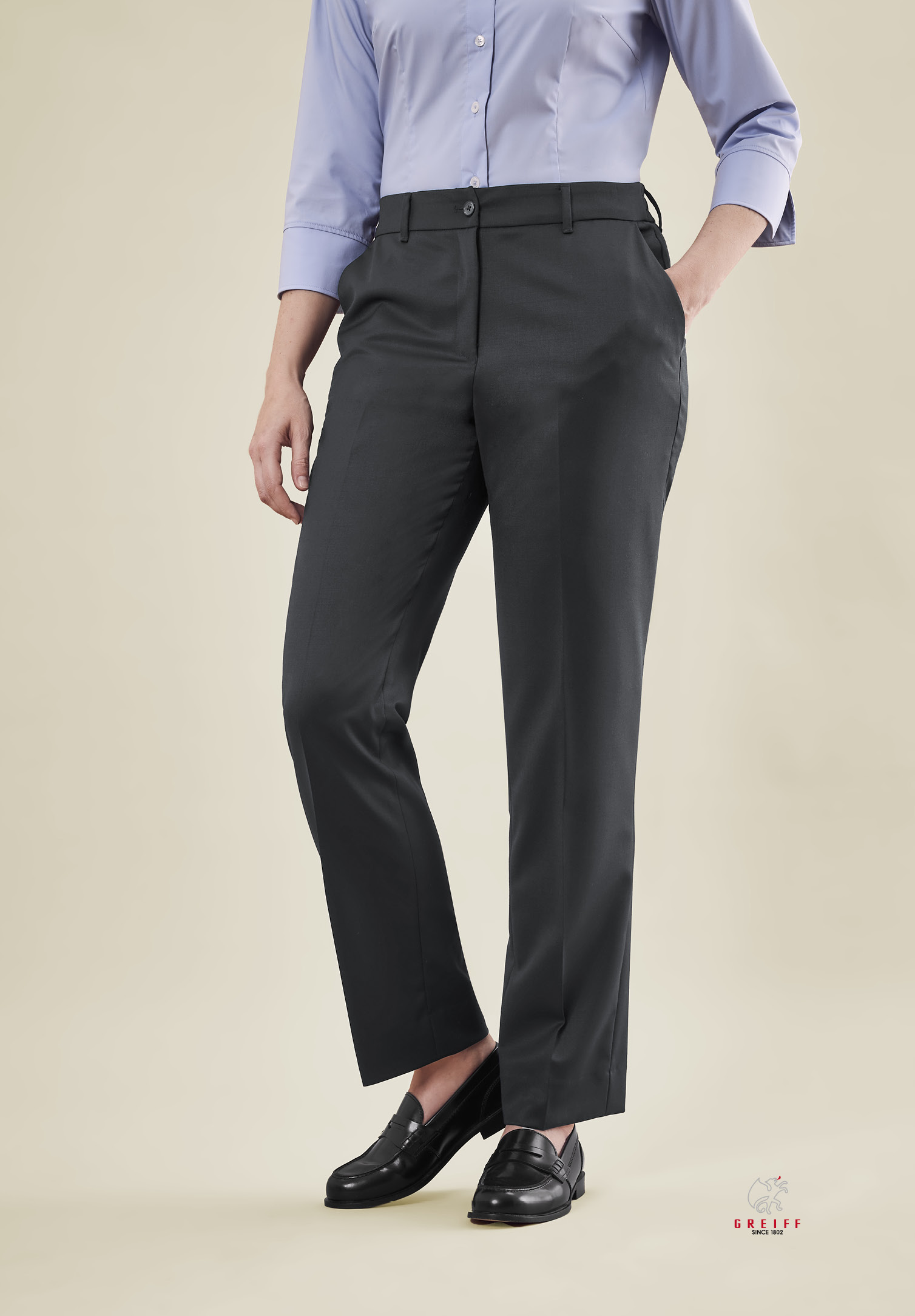vita hose relaxed modern fit - anthrazit - 34