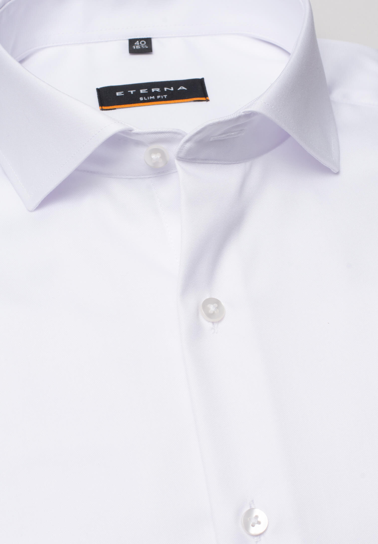 eterna hemd blickdicht slim fit langarm - armlänge super lang 70cm - weiß - 40