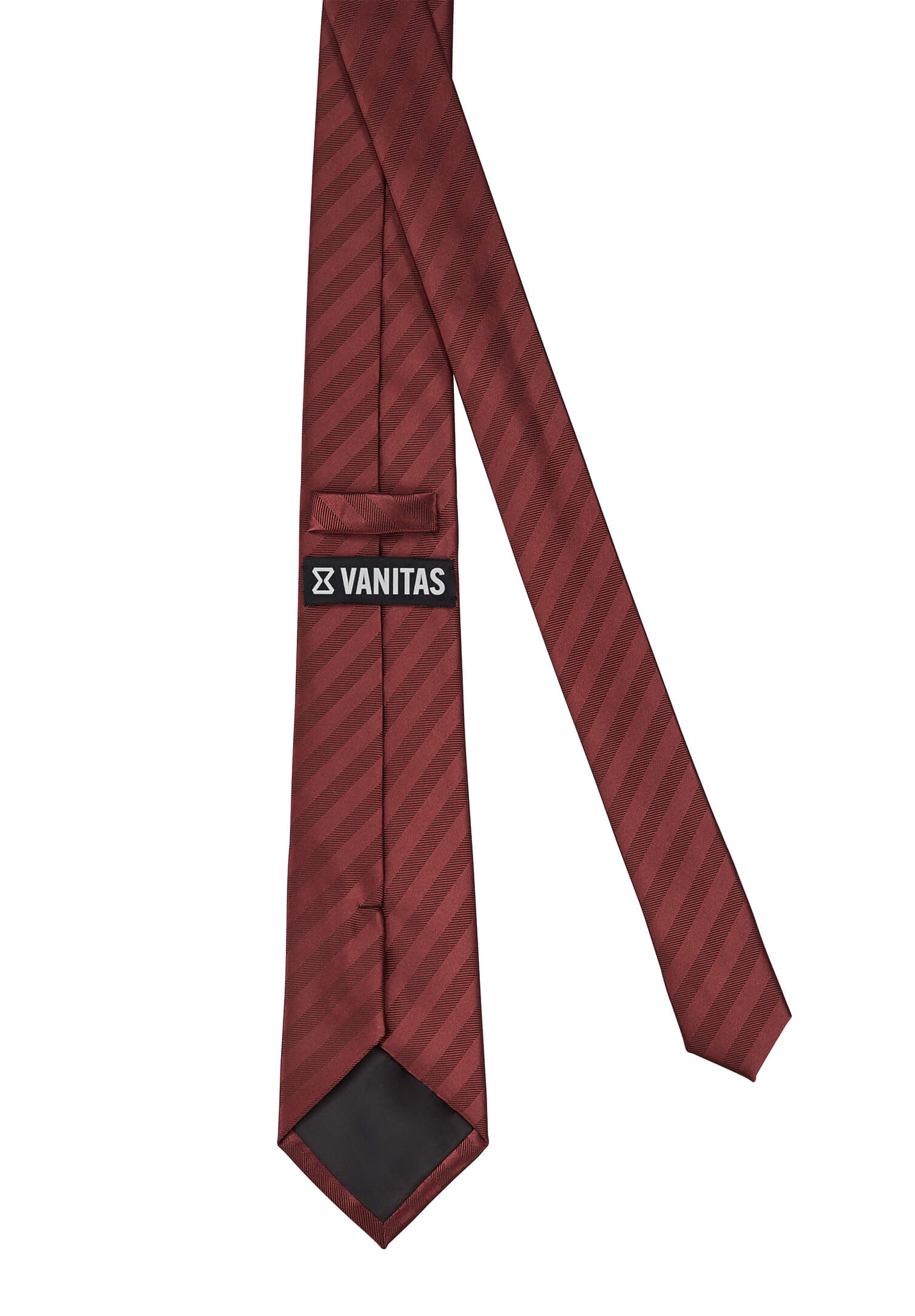Krawatte rot/bordeaux gestreift