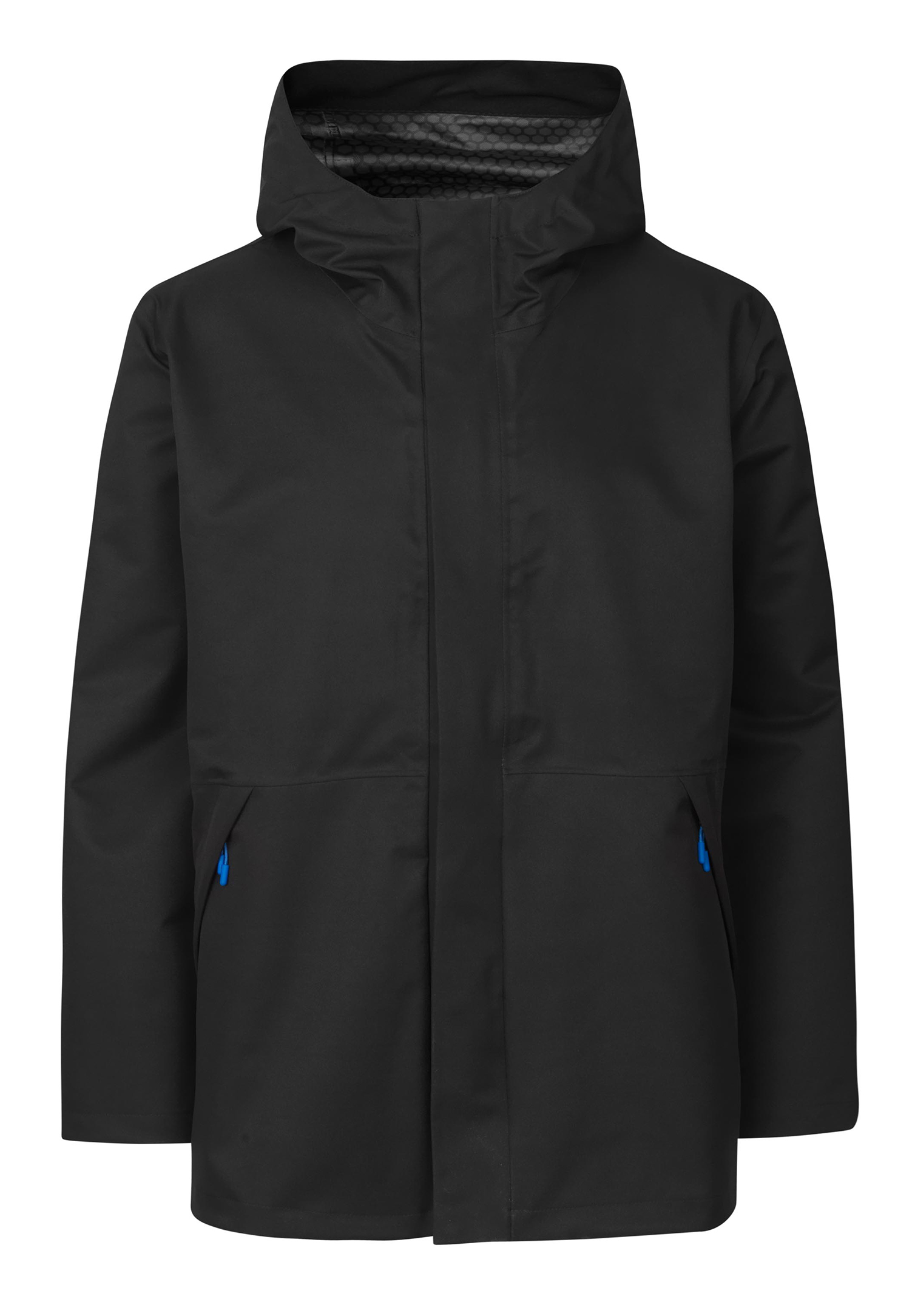 herren twill-regenkurzmantel - schwarz - 2xl