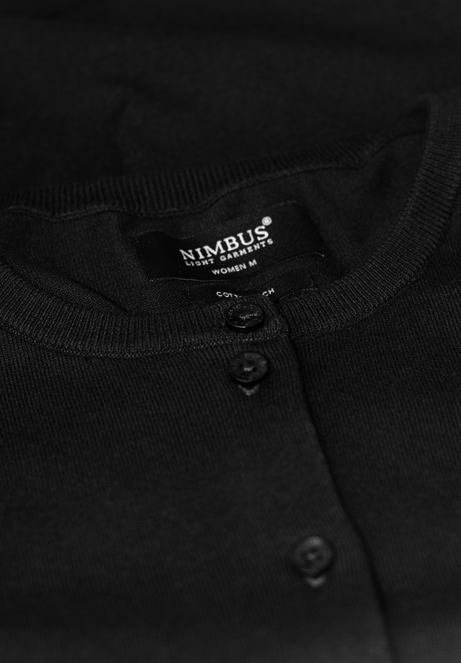 damen strickjacke rundhals - schwarz - 3xl