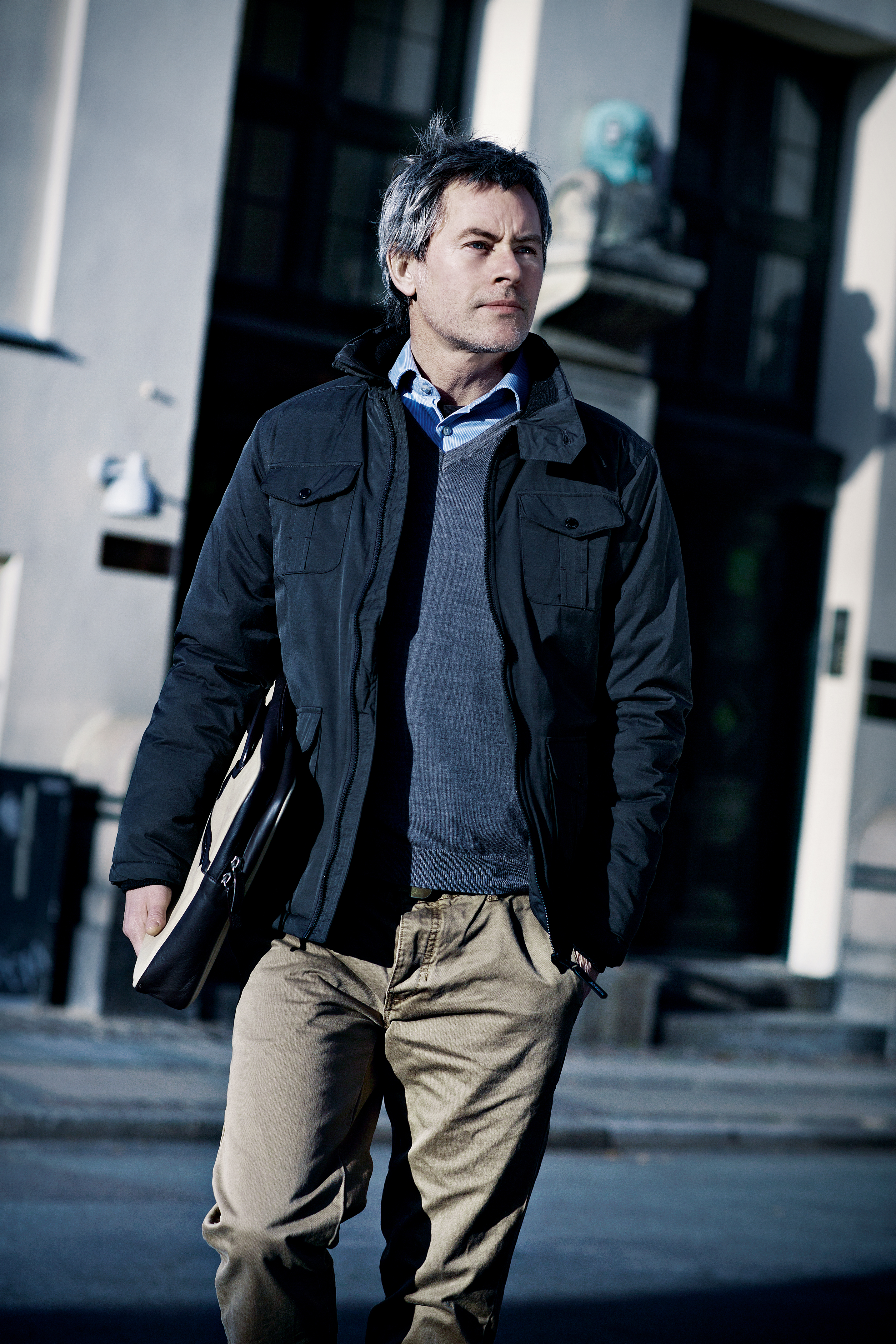 Herren Crossover Jacke - Braun - M - Sale