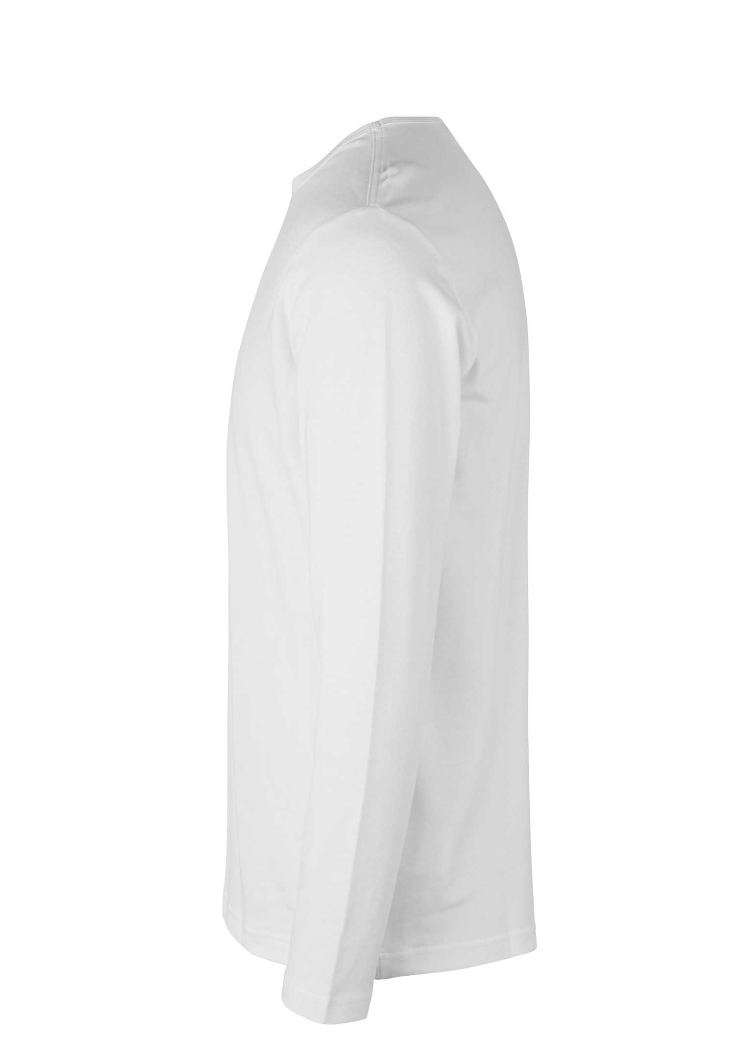 herren langarmshirt - weiß - m