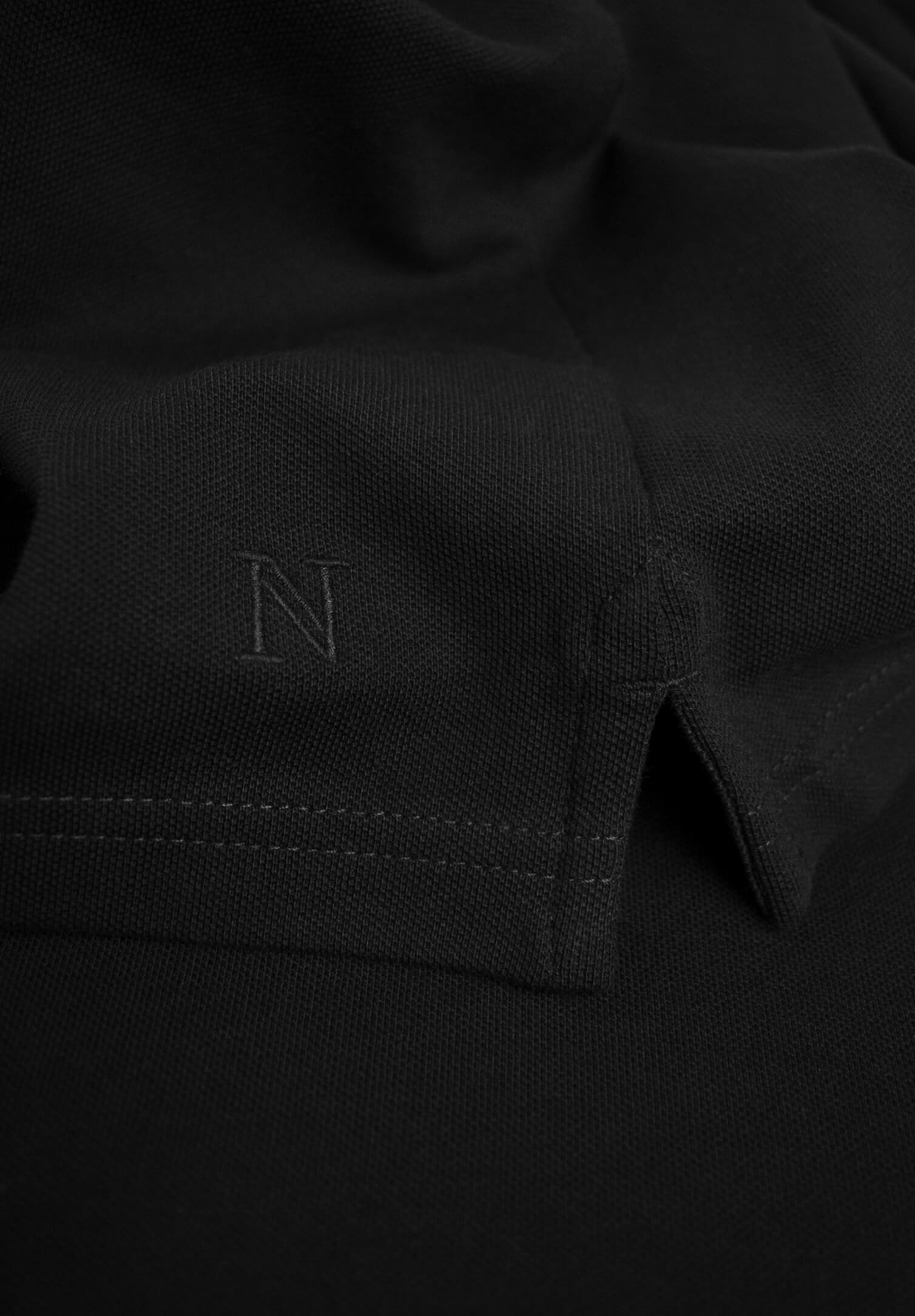 herren business poloshirt - schwarz - 3xl