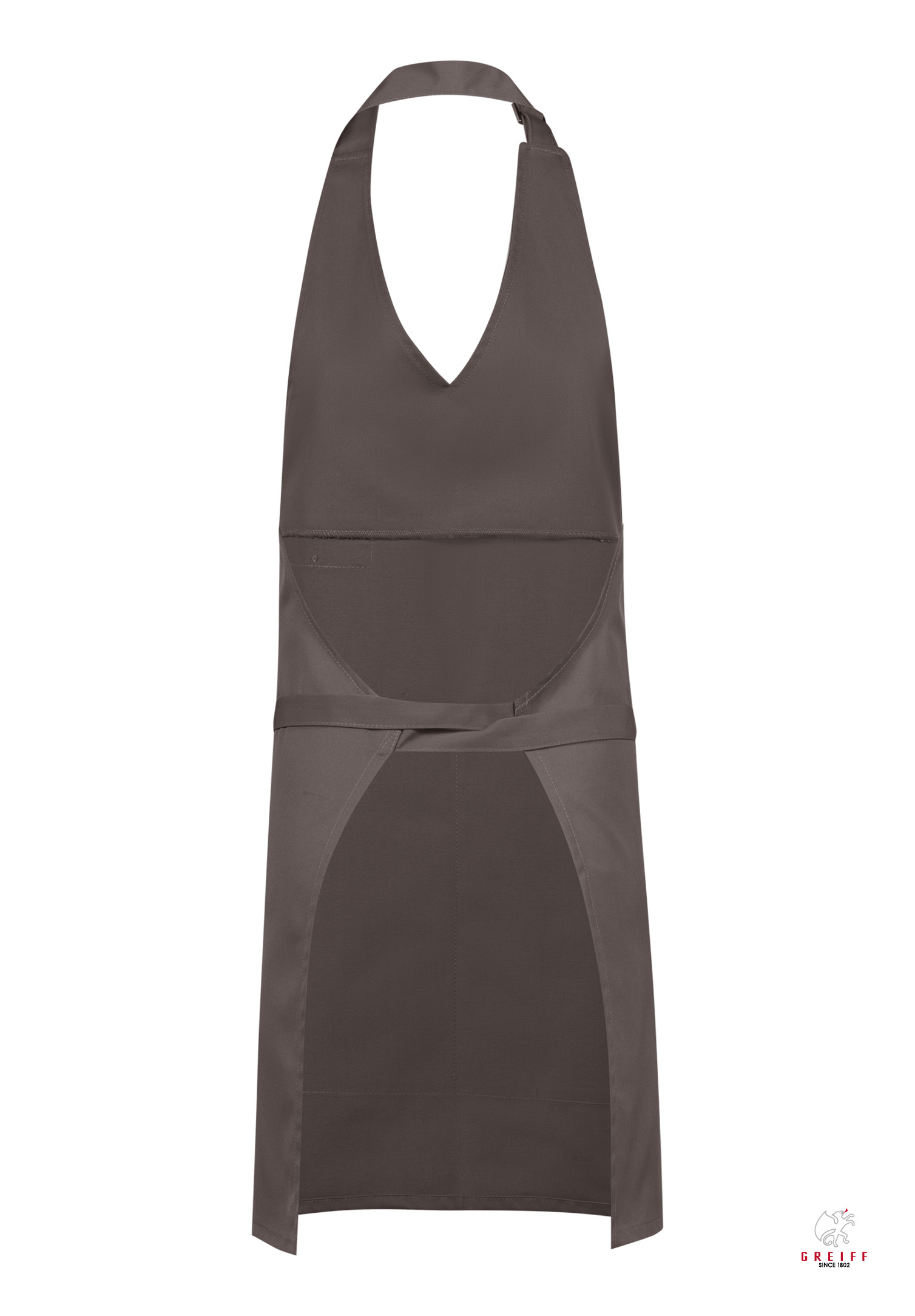 damen gastro latzschürze - taupe - one size