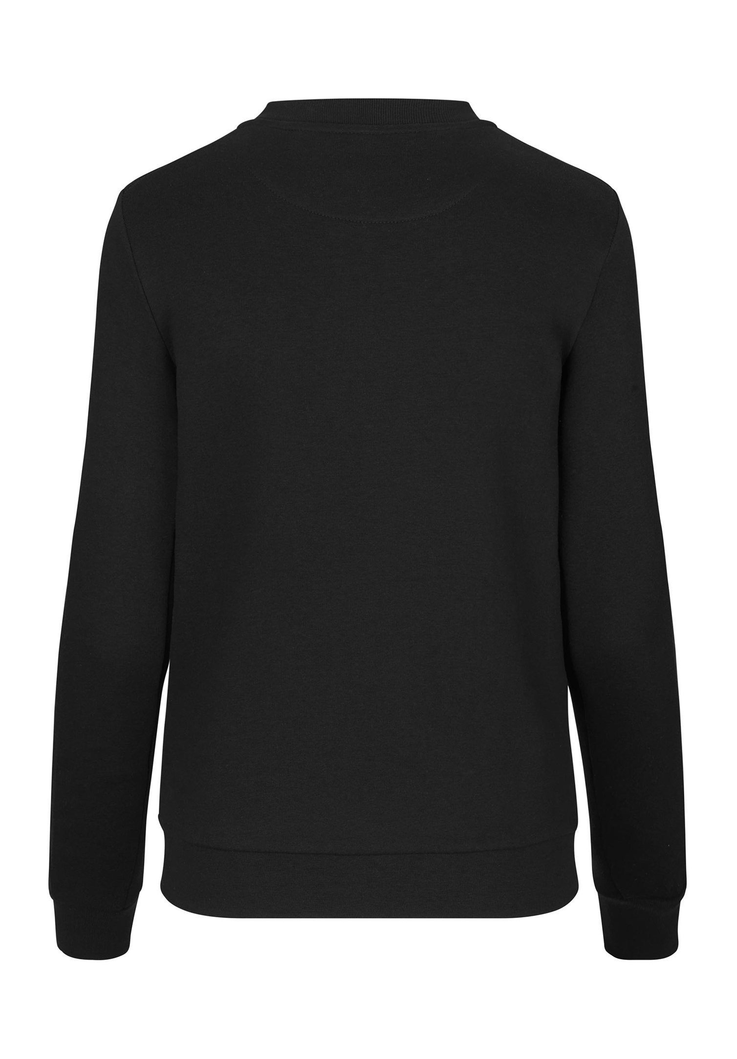 damen sweatjacke mit blousonkragen - schwarz - 5xl
