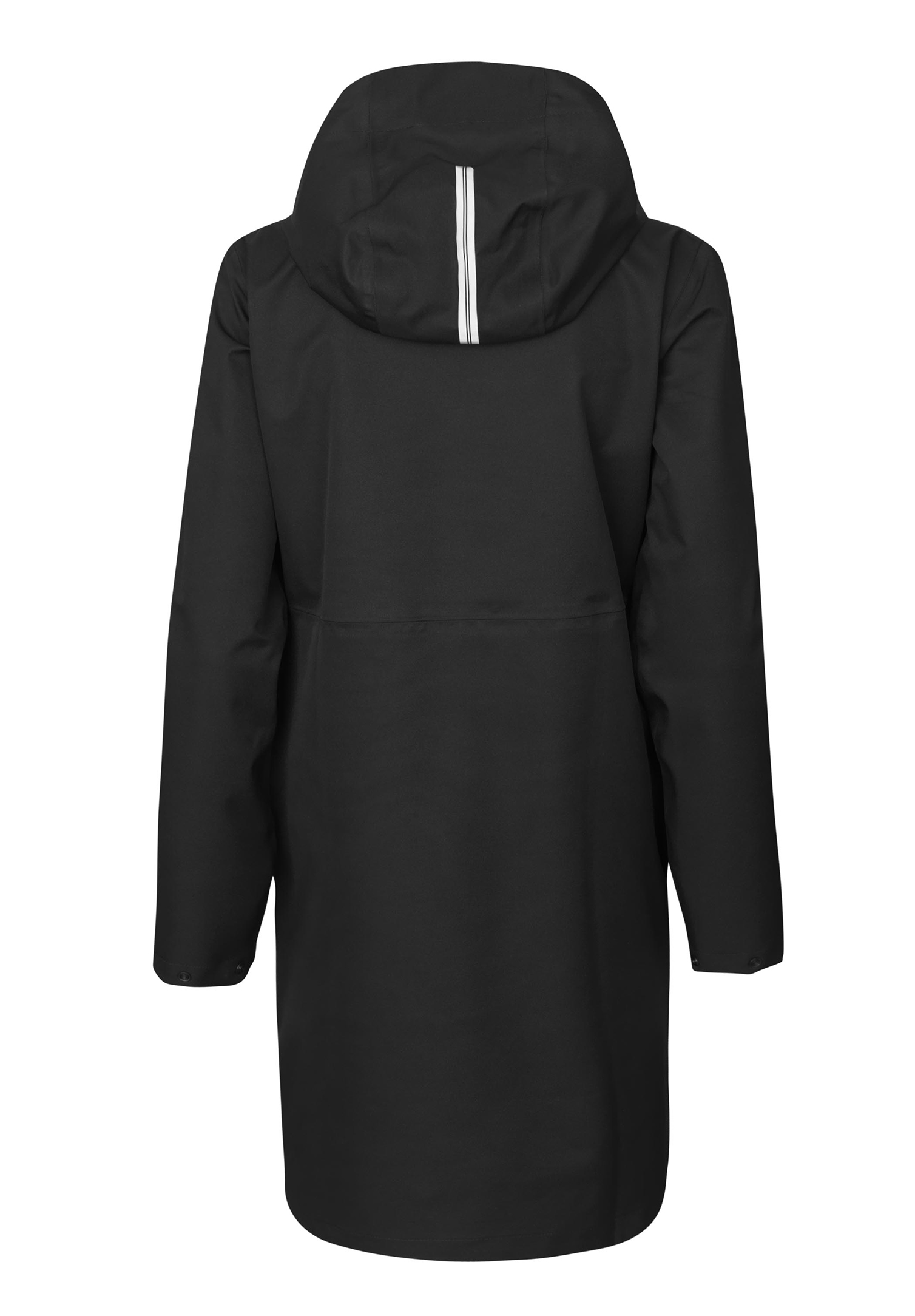 damen twill-regenmantel - schwarz - m