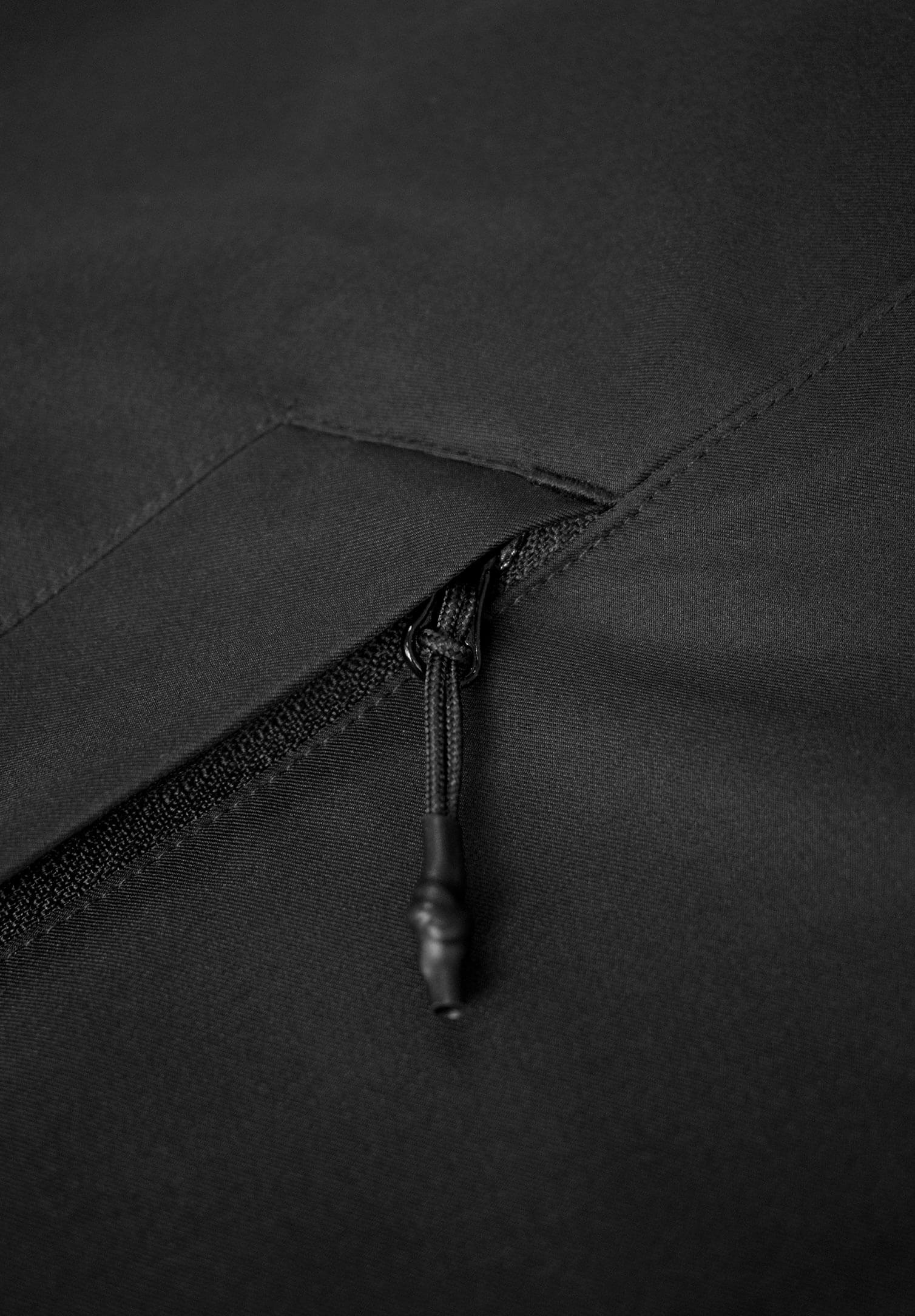 damen long jacket wattiert - schwarz - 2xl