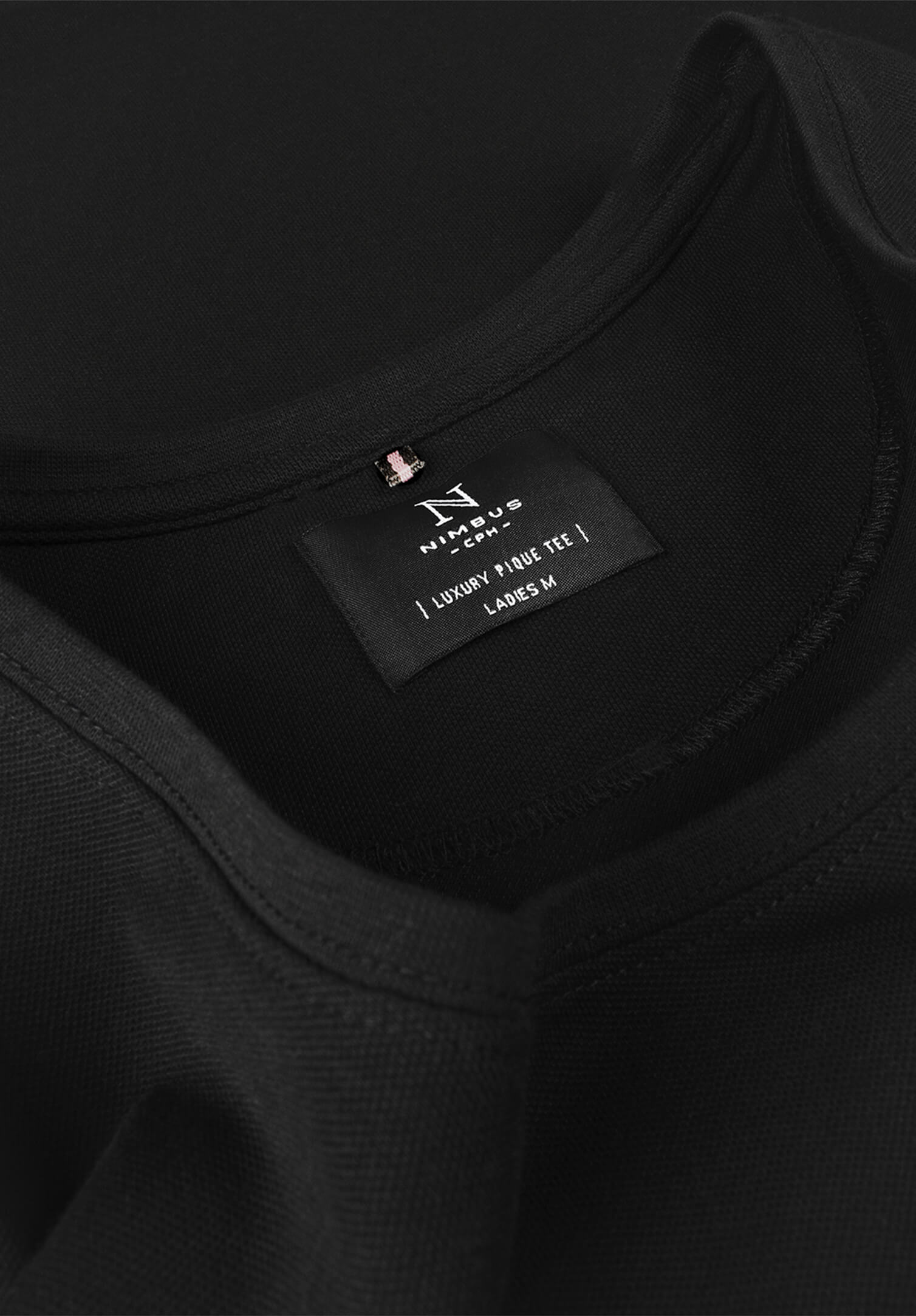 Damen Piquet Shirt - schwarz - XS