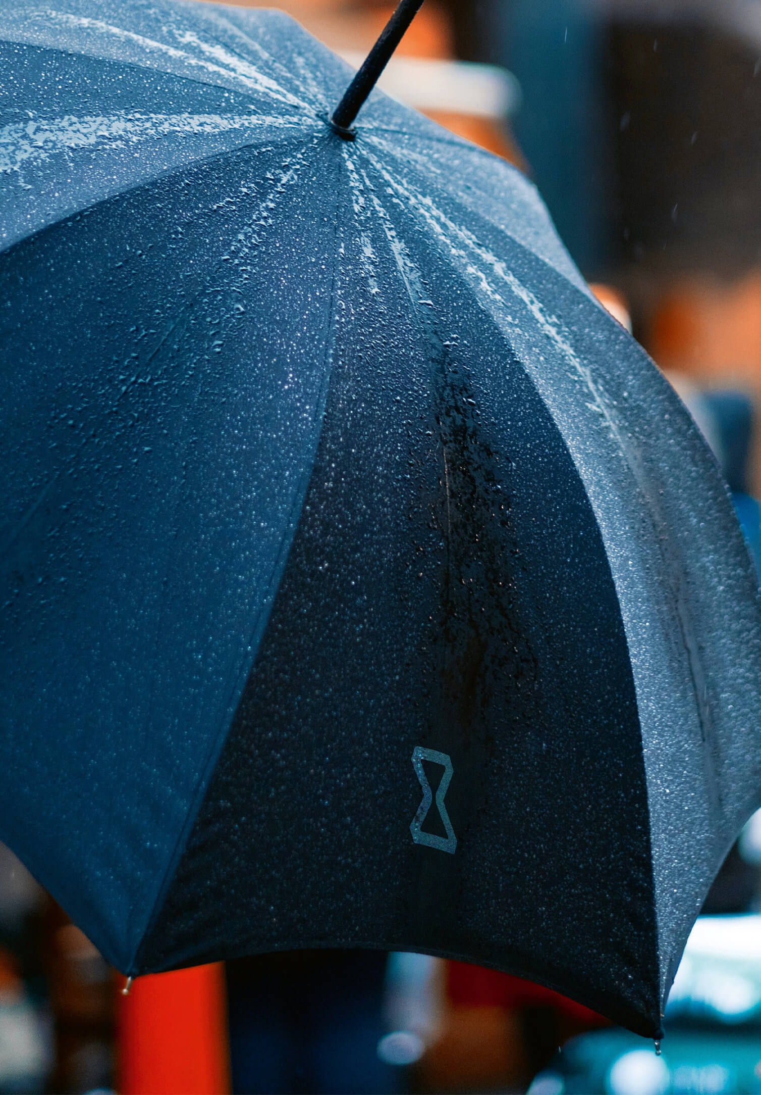 regenschirm mit öffnungsautomatik - ø 108cm - schwarz