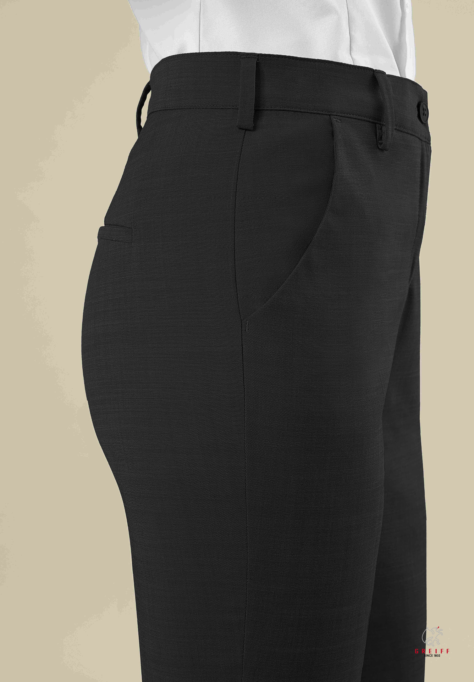 aeria hose slim fit - schwarz - 42