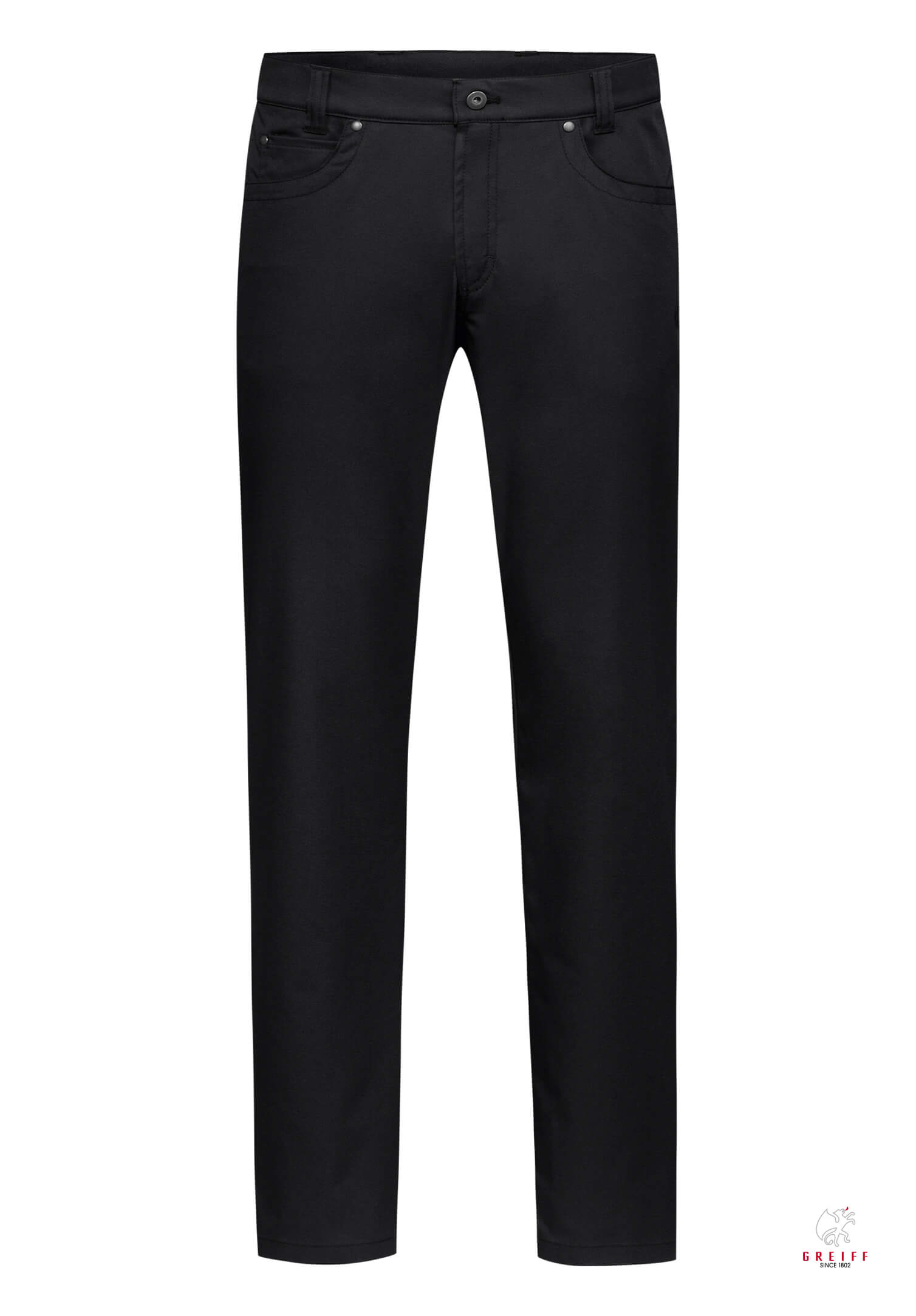 herren casual 5-pocket hose modern fit - schwarz - 62