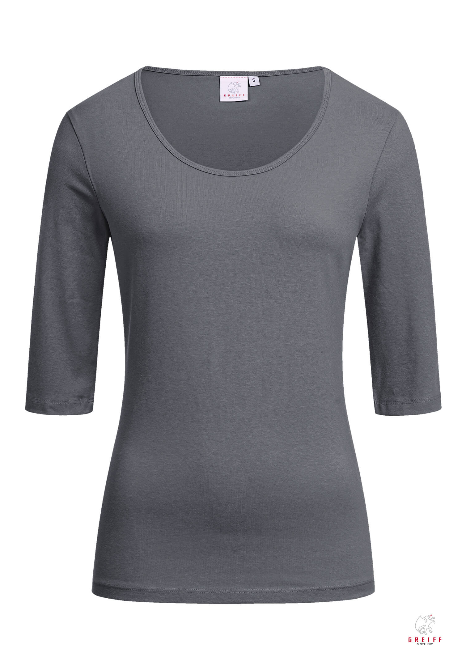 Damen Shirt 3/4 - taupe - S