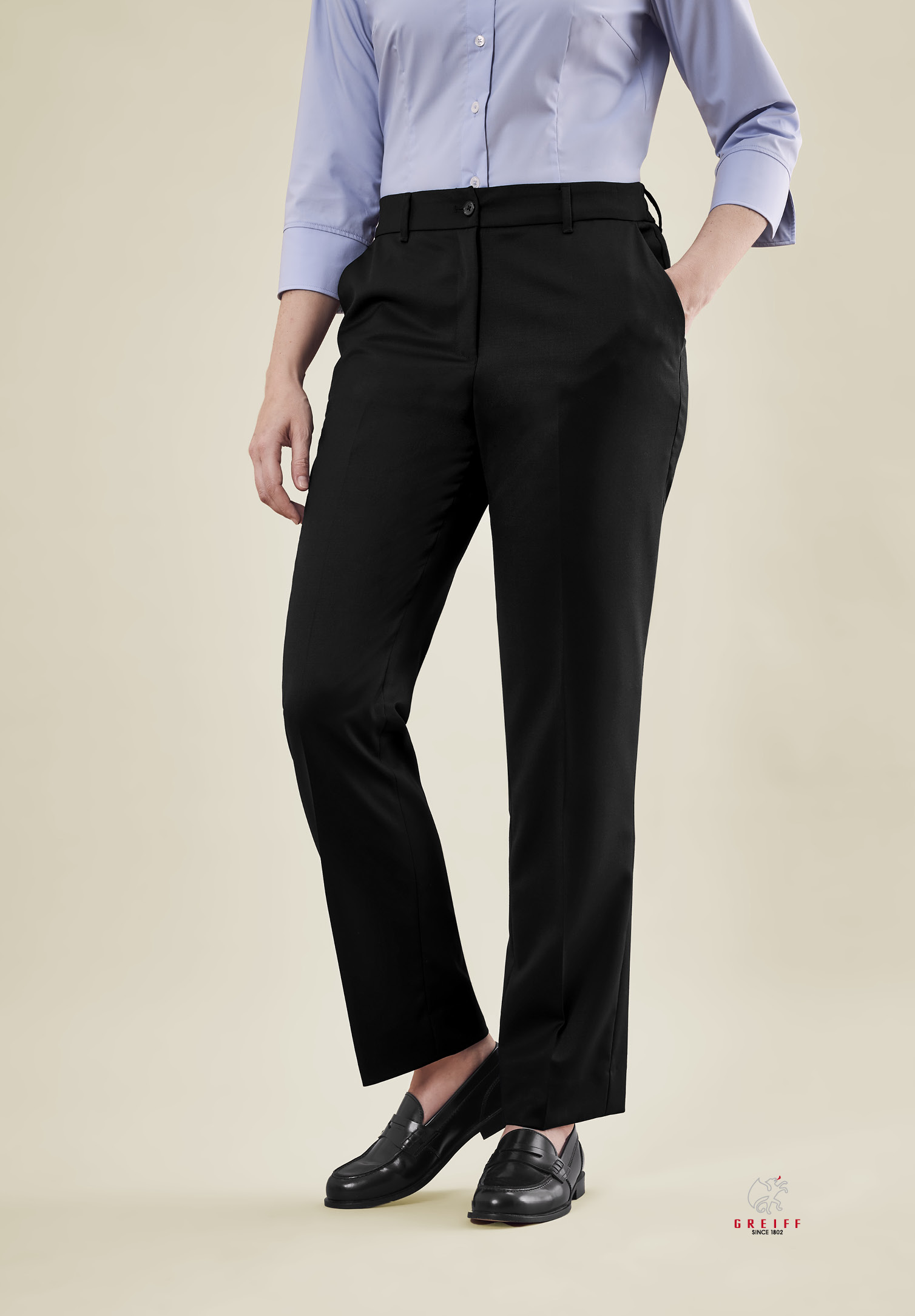vita hose relaxed modern fit - schwarz - 36