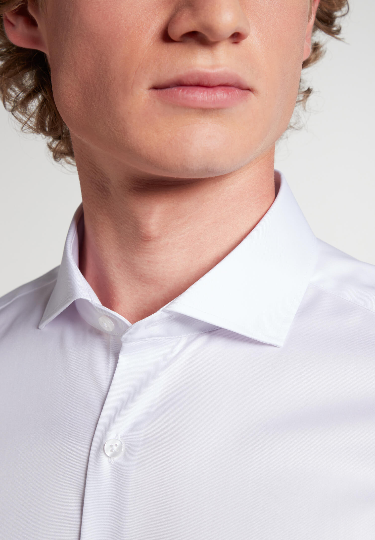 eterna hemd blickdicht slim fit langarm - armlänge super lang 70cm - weiß - 40