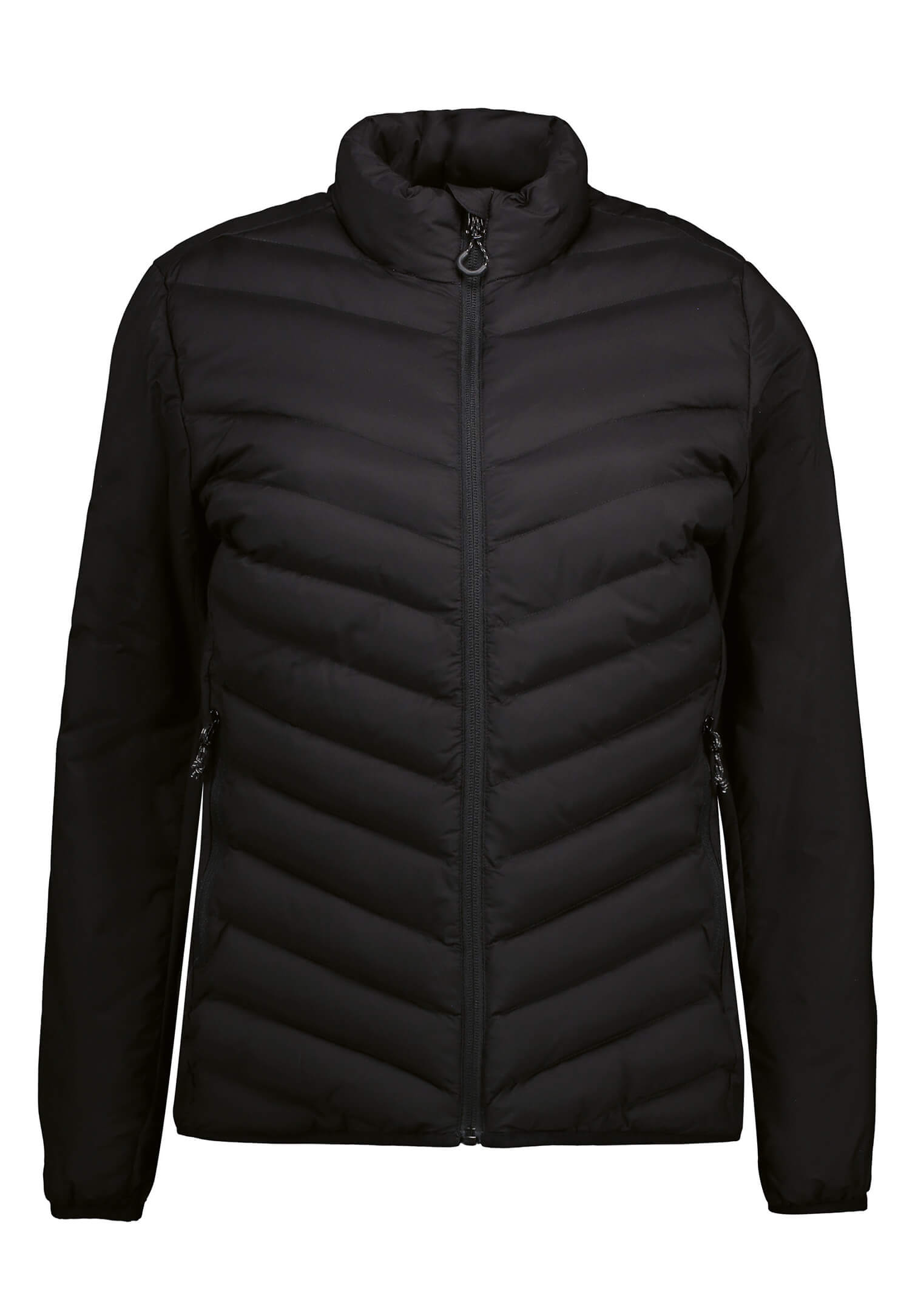 damen bestatterjacke - wattiert - schwarz - 2xl