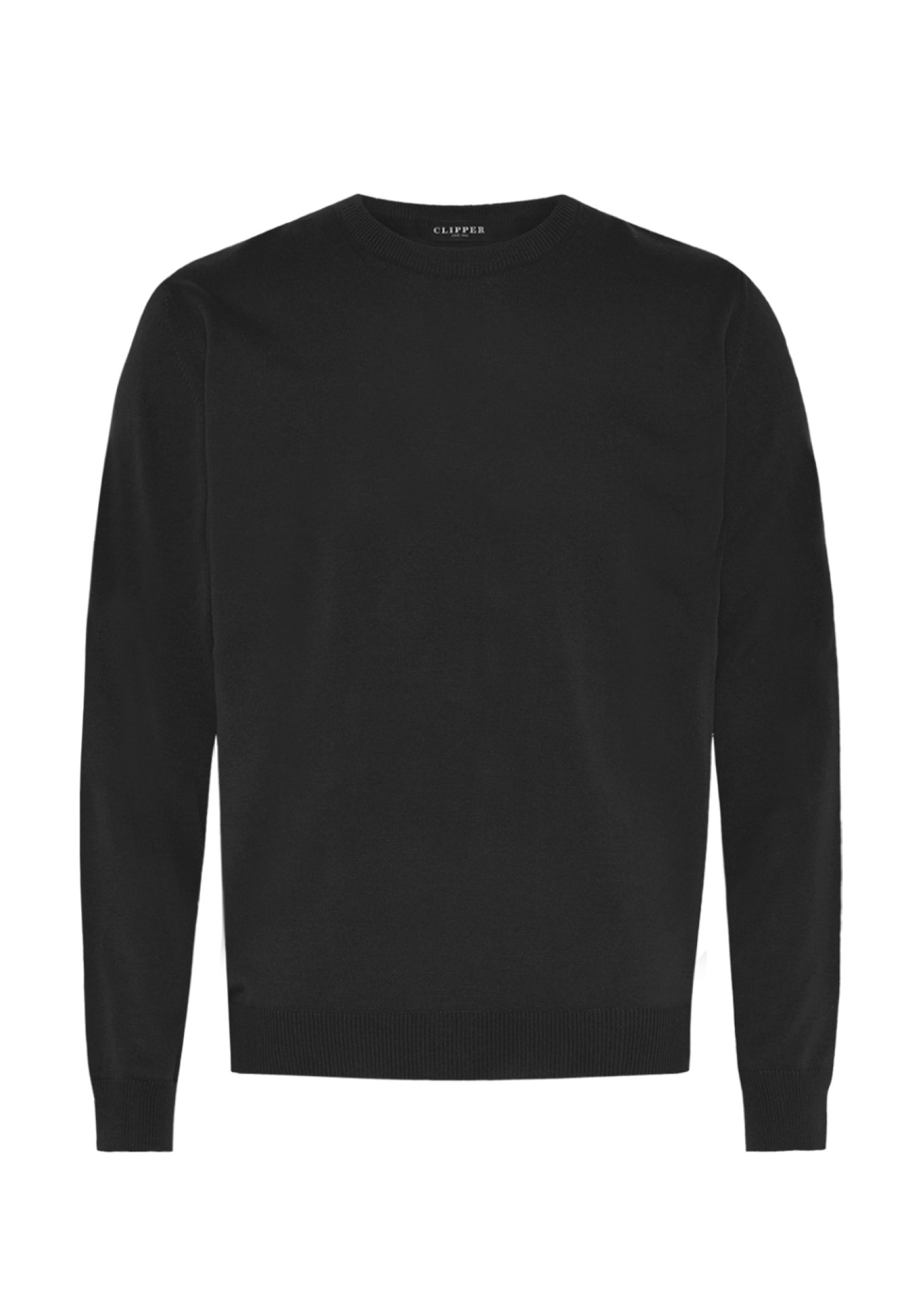 herren feinstrickpullover baumwolle - schwarz - xl