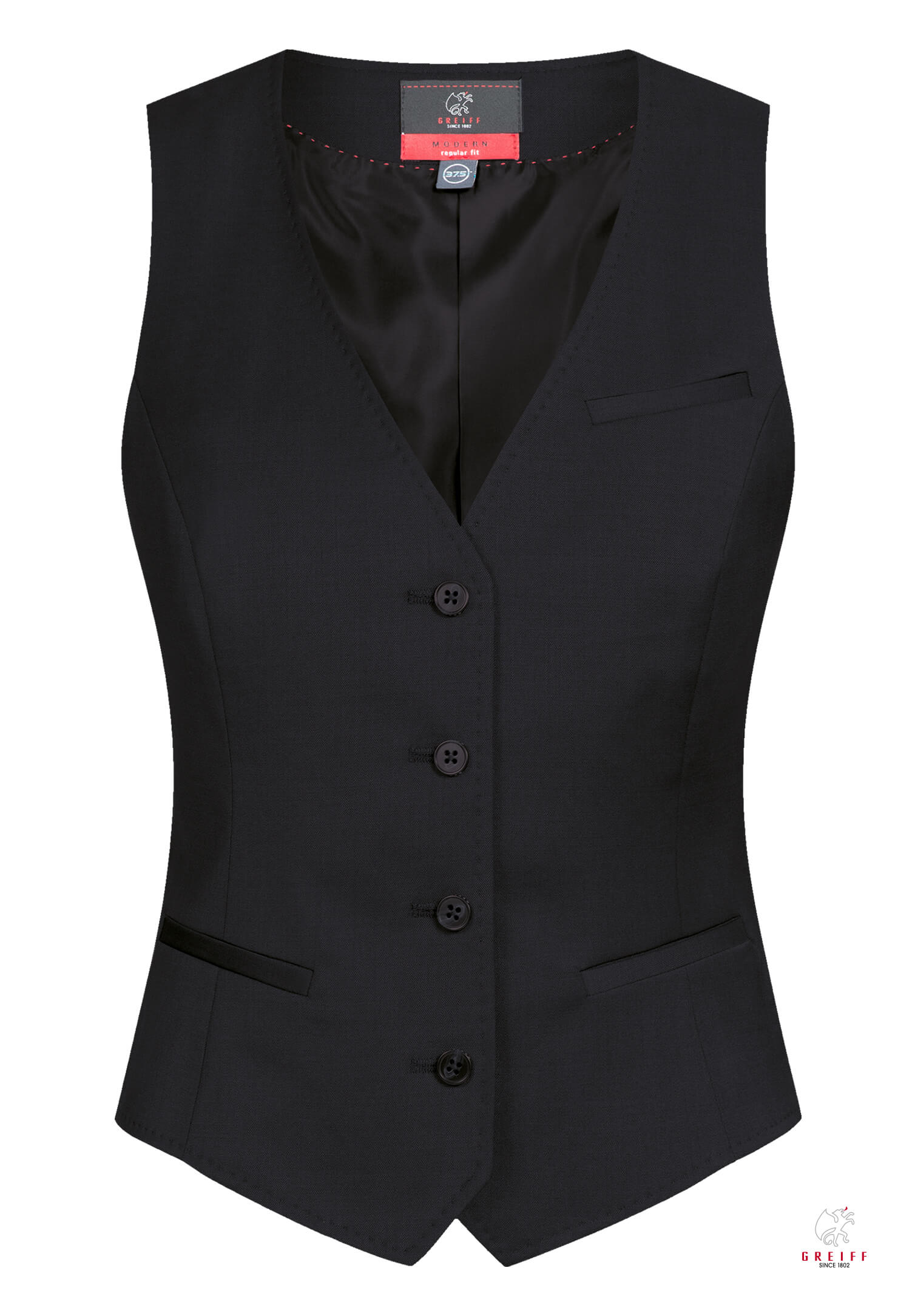 aeria weste modern fit - schwarz - 36