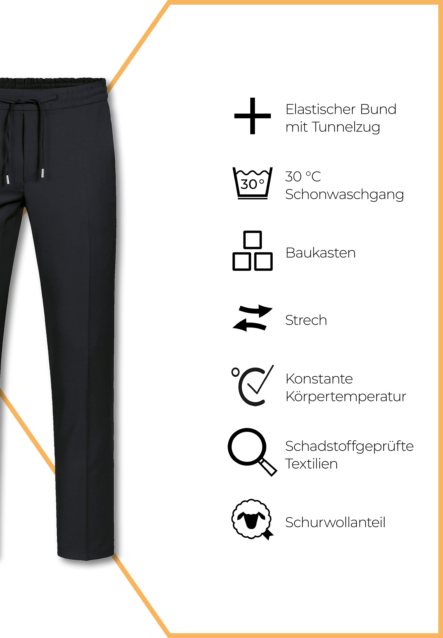 aerio joggpants modern fit - schwarz - 62