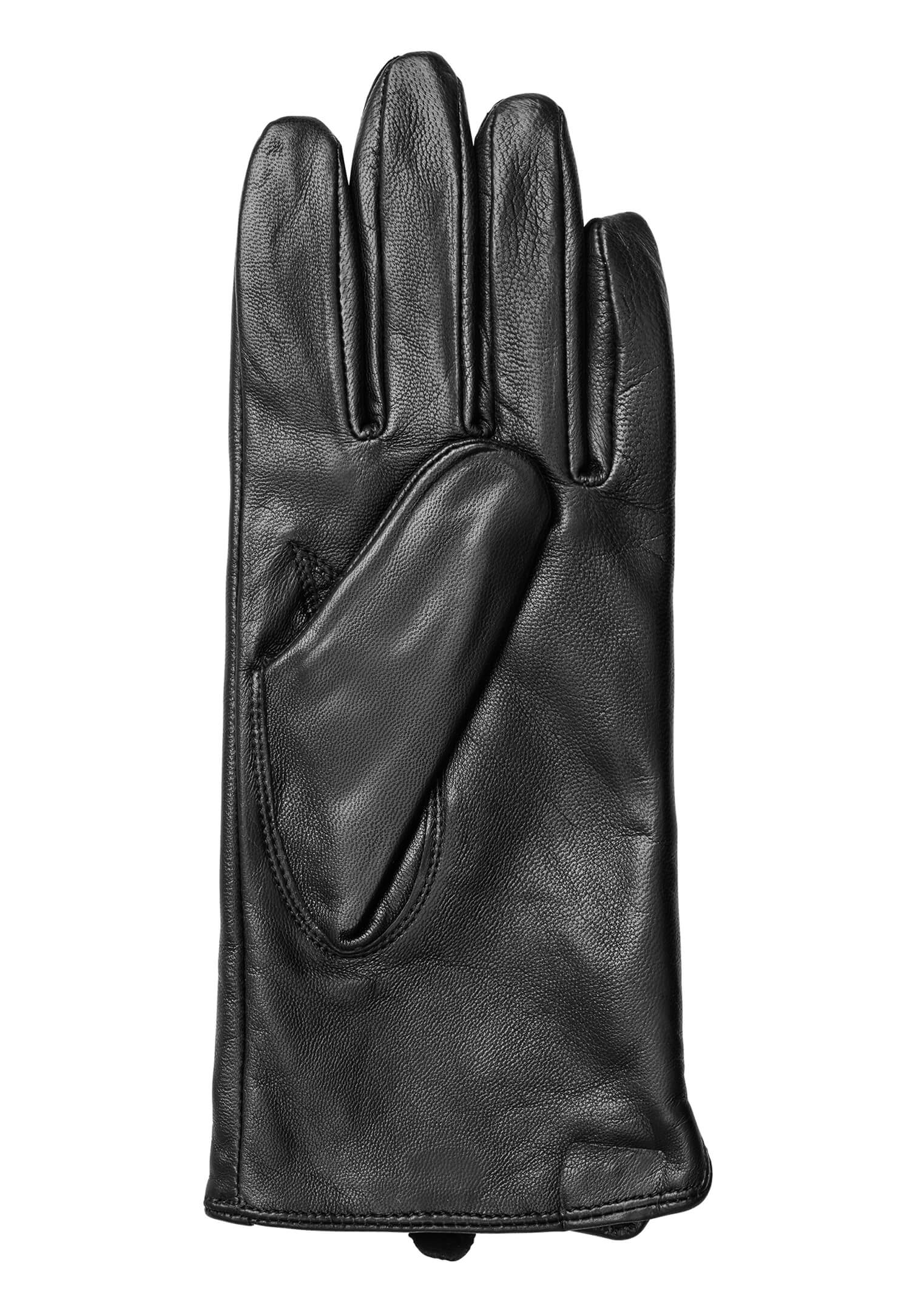 Damen Ziegenlederhandschuhe - schwarz - L-XL