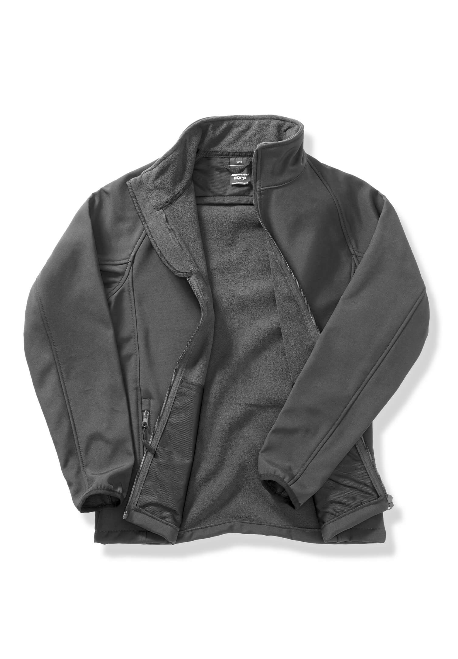 damen basic softshell-jacke - schwarz - xl