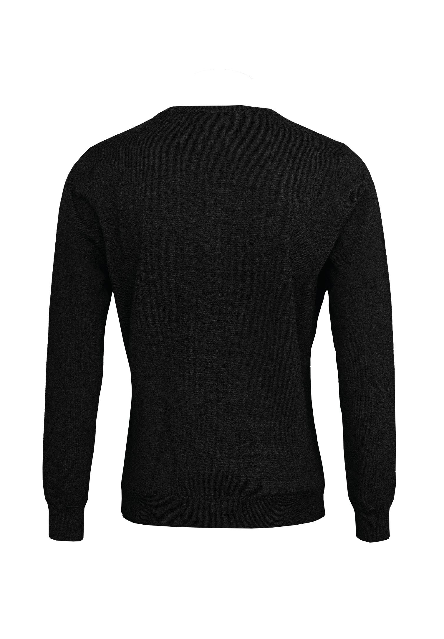 damen strickjacke rundhals - schwarz - 3xl