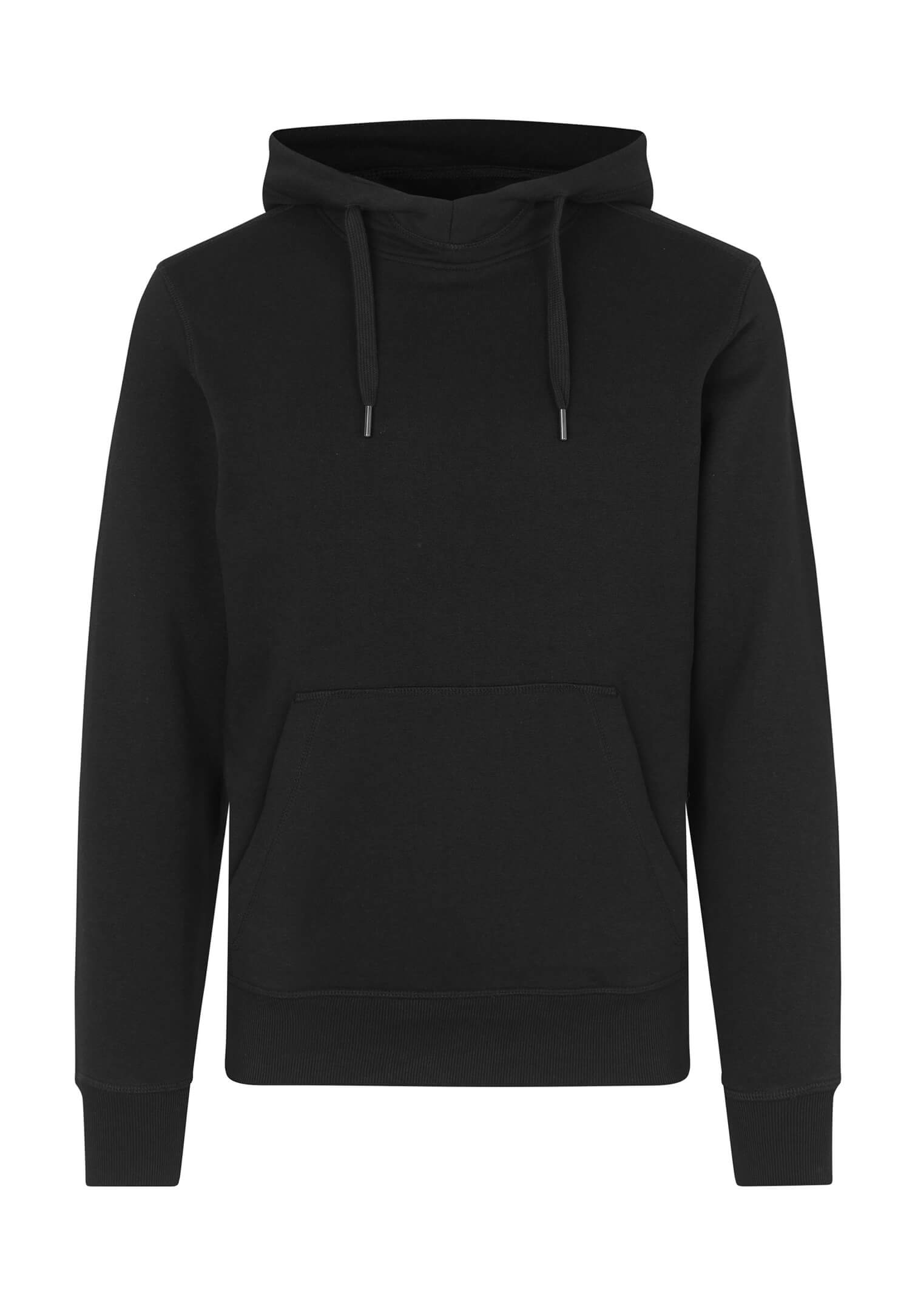 herren hoodie high-cut - schwarz - s