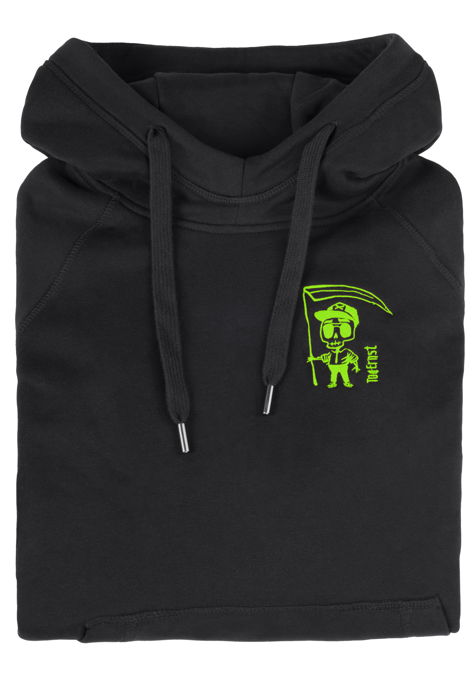tod ernst damen hoodie neon - neon grün - 3xl