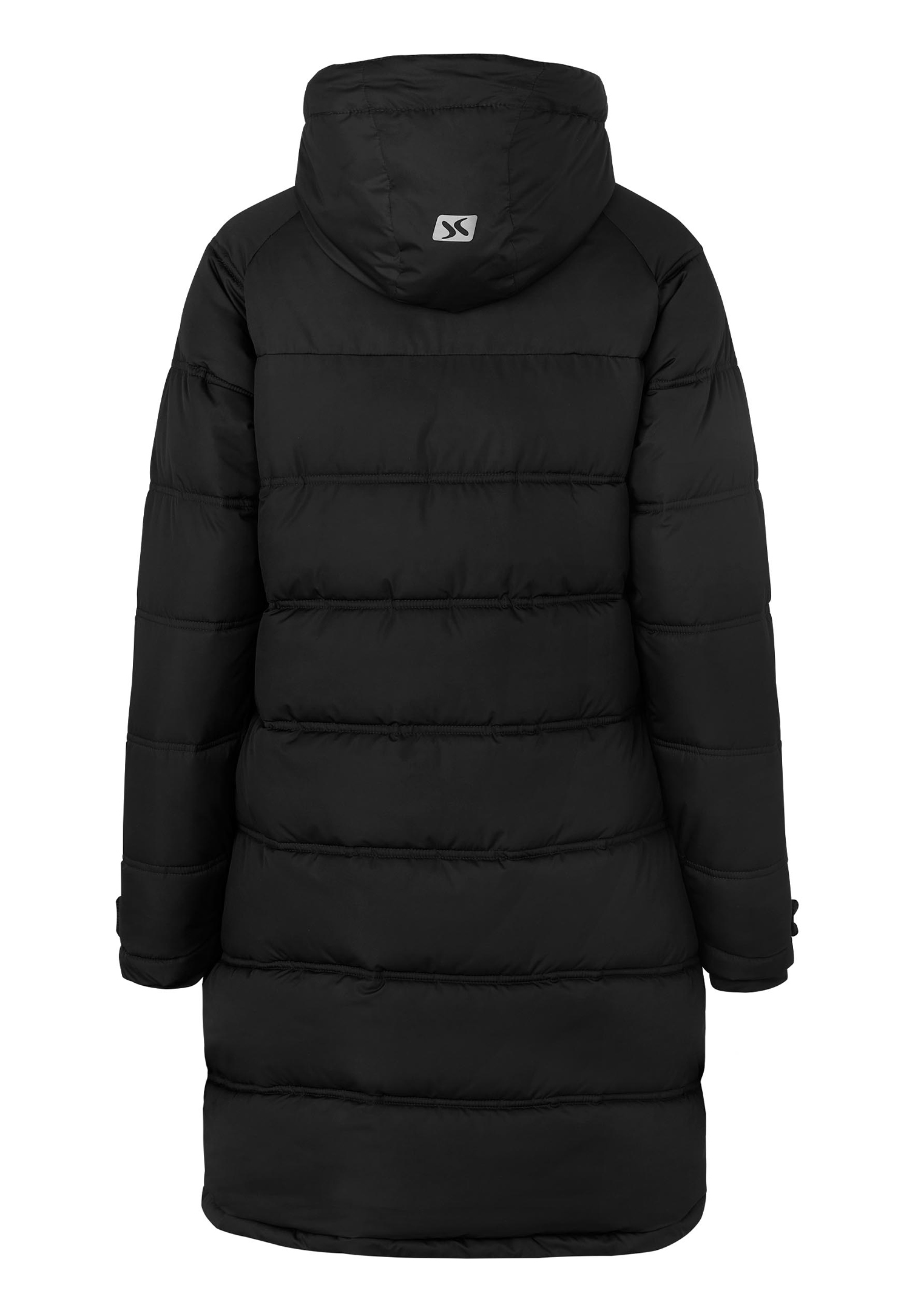 damen thermodown wintermantel - schwarz - l