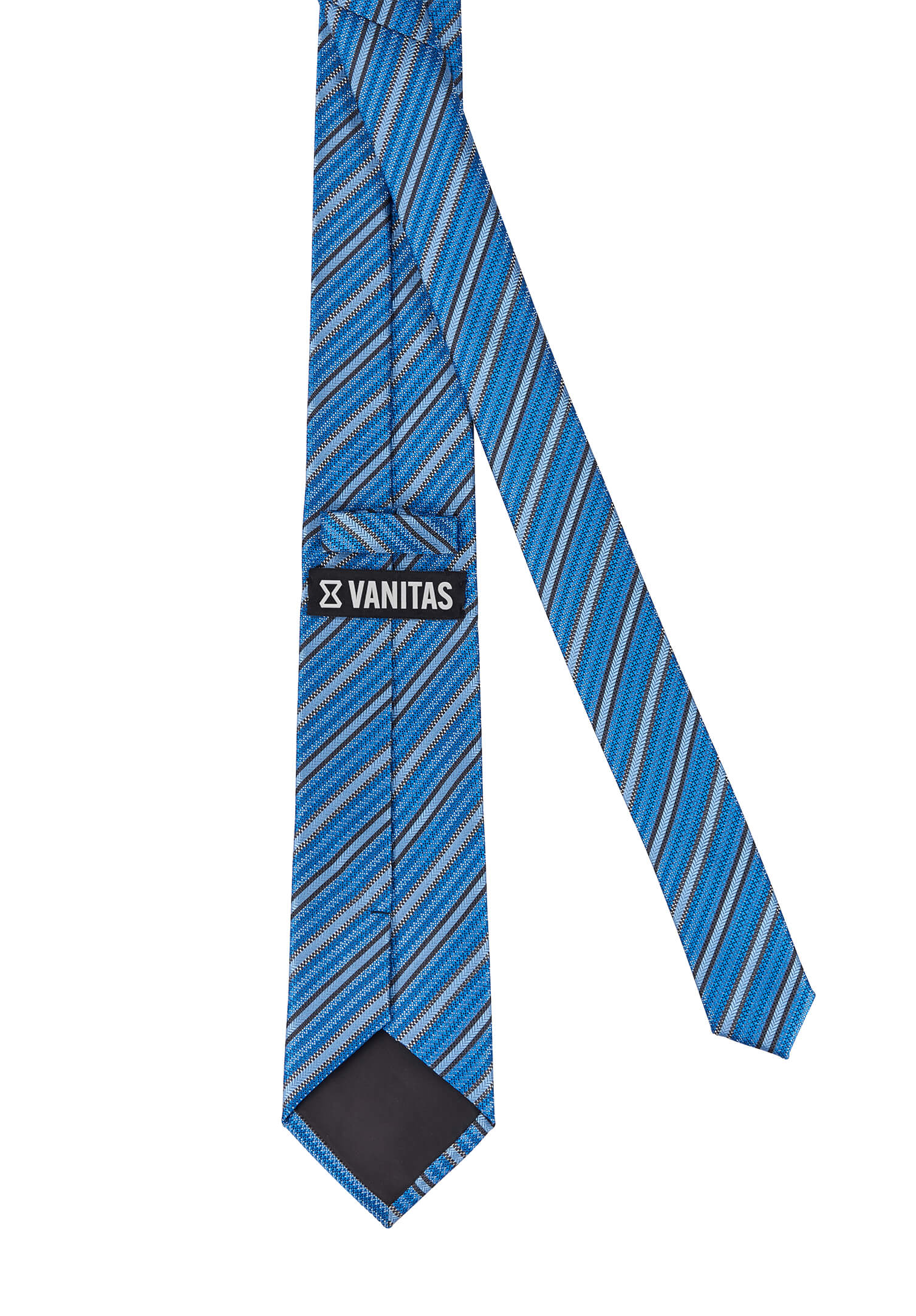 Krawatte modische Streifen petrol/grau/anthrazit