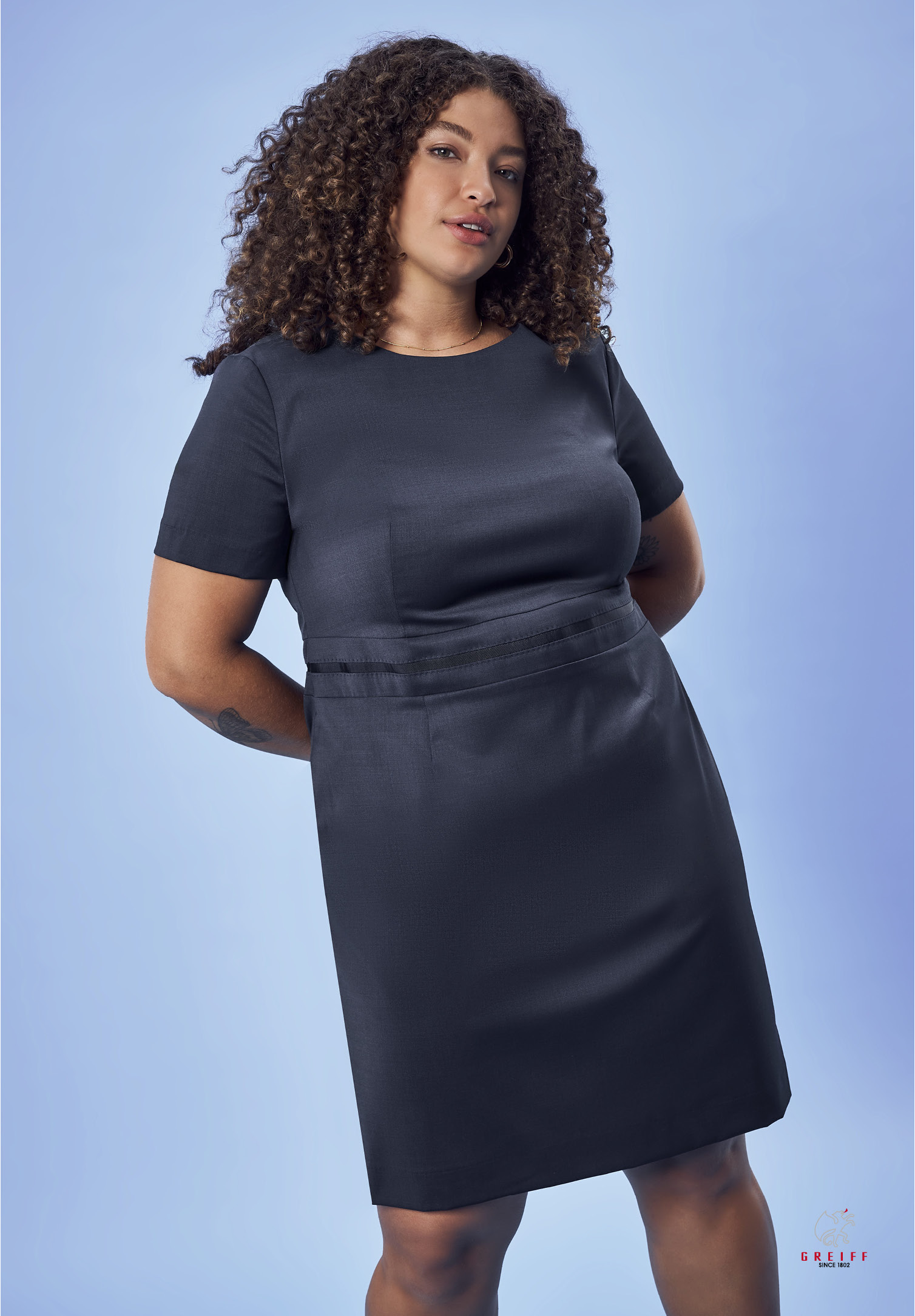 aeria etuikleid modern fit - dunkelblau - 50