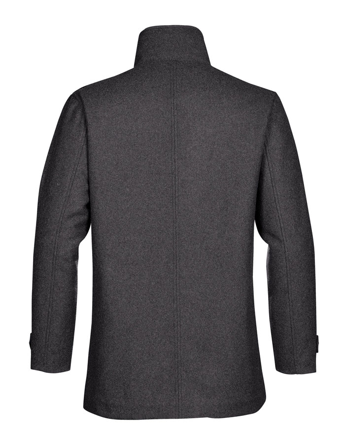 Herren Business-Kurzmantel Wolle - Schwarz - XL -Sale