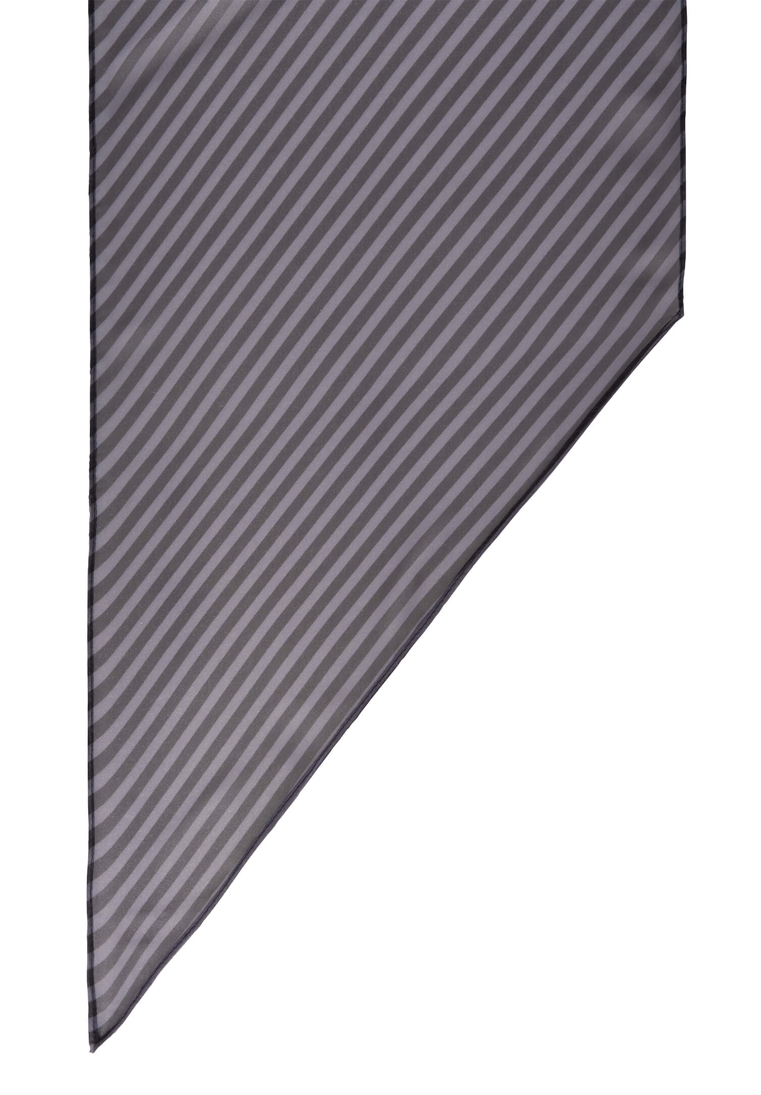 Tuch grau/hellgrau gestreift 140 x 30 cm