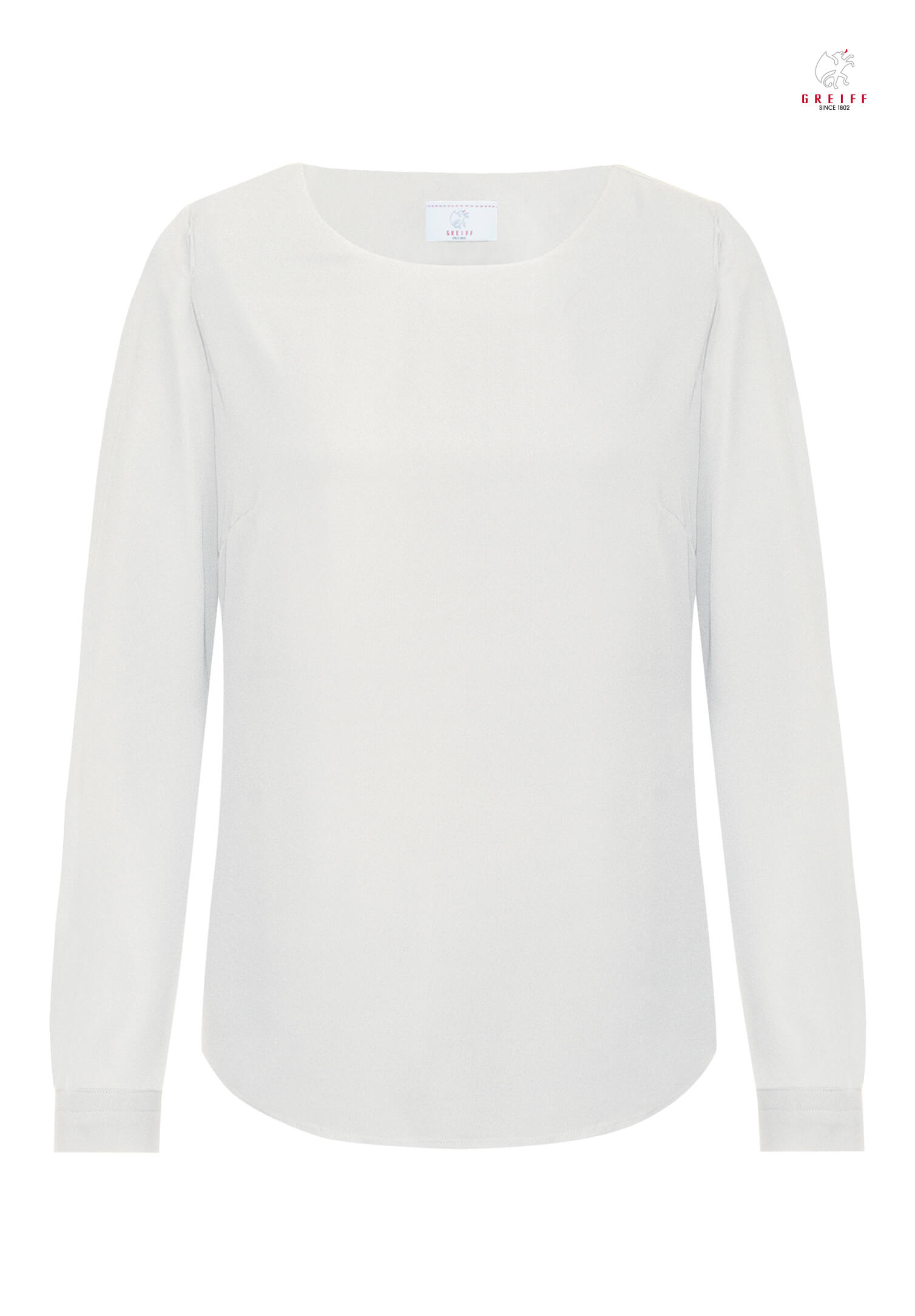 chiffon shirt langarm - weiß - 32