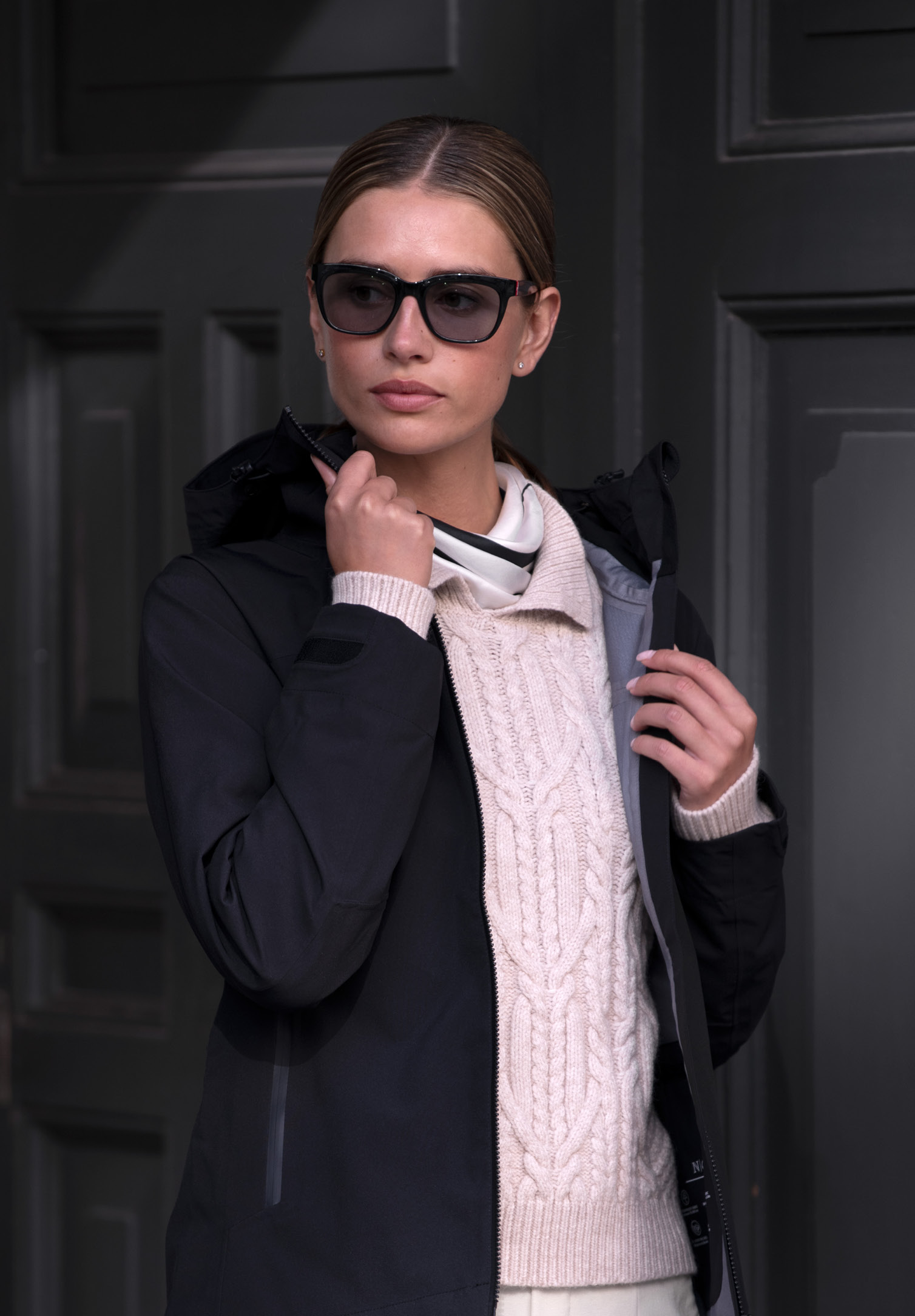 damen high-performancejacke - schwarz - 2xl