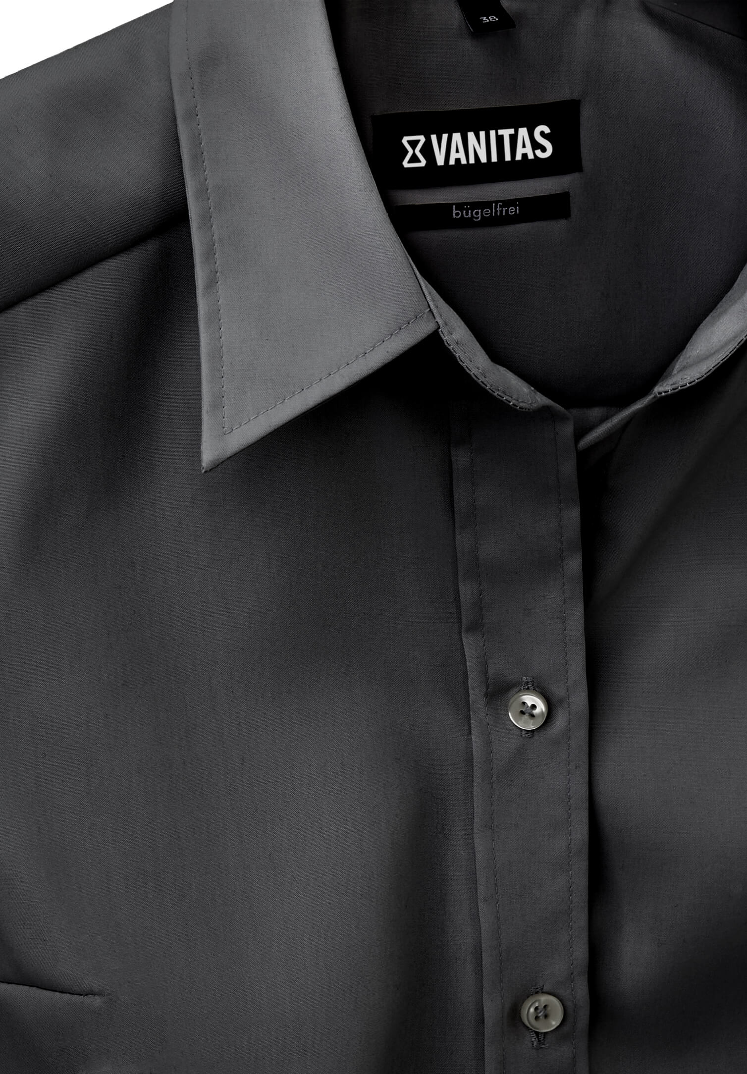 perfekt damenbluse langarm - schwarz - 36
