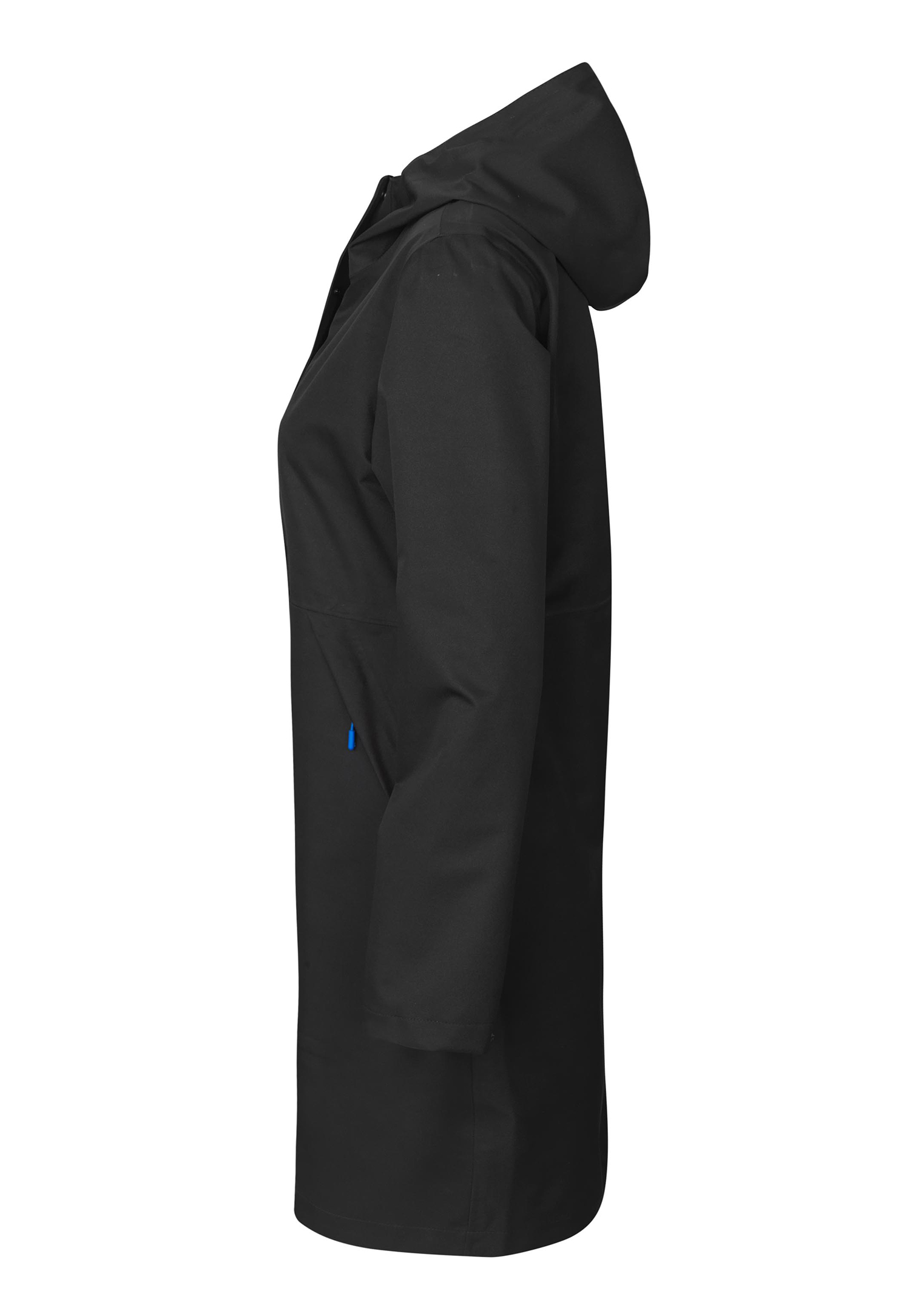 damen twill-regenmantel - schwarz - m