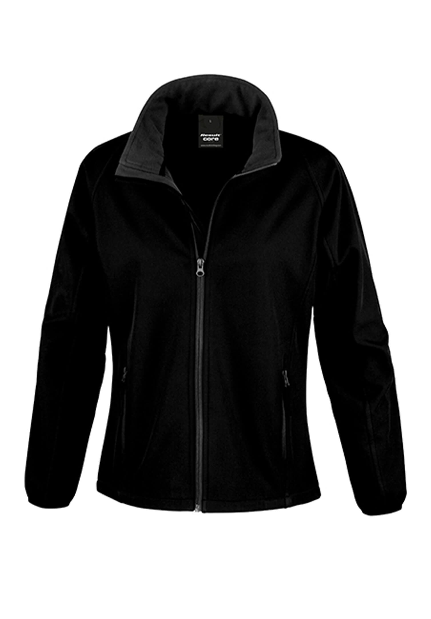damen basic softshell-jacke - schwarz - xl